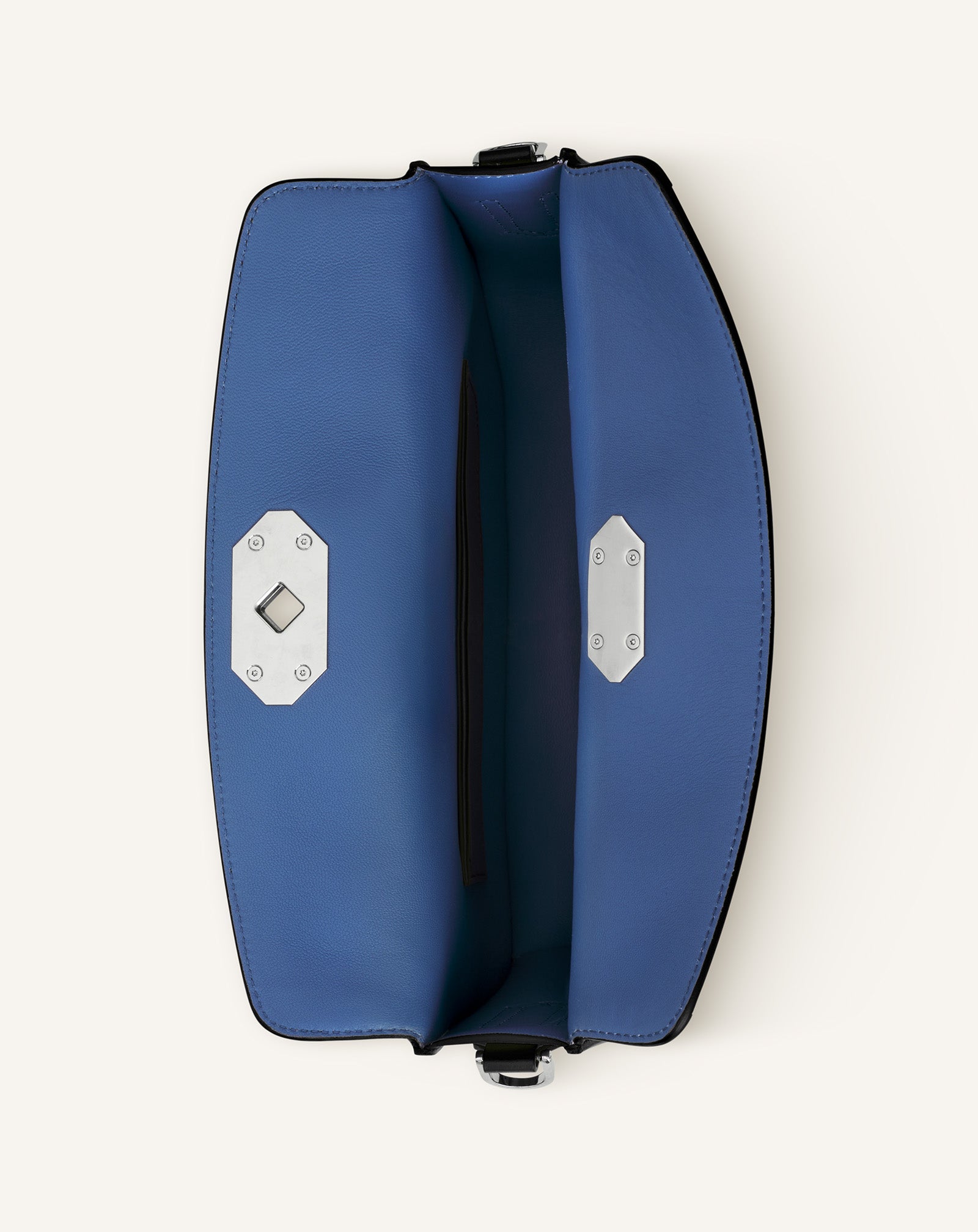 SAC POCHETTE COMPAGNON ASYMÉTRIQUE EN CUIR NOIR