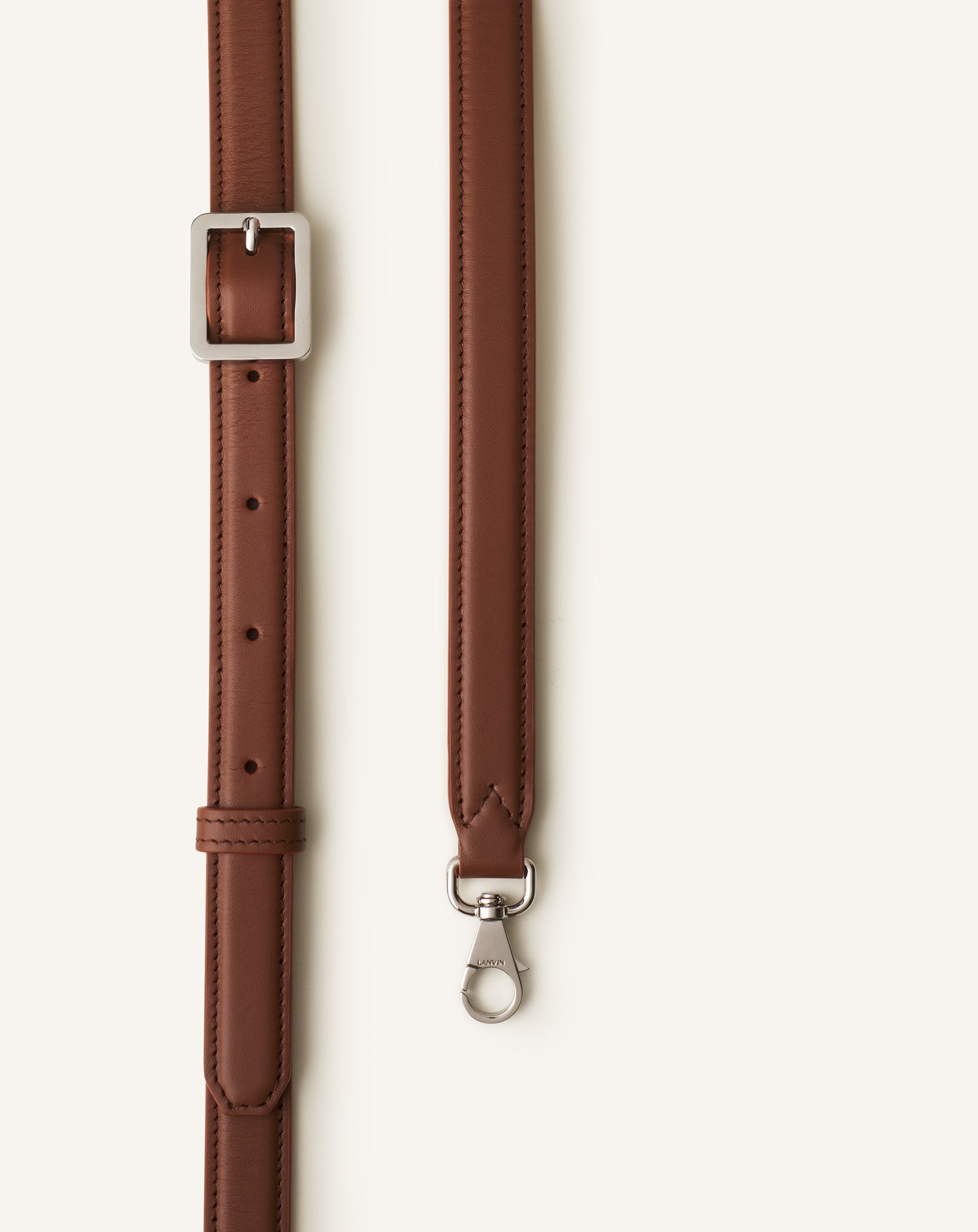 SAC POCHETTE COMPAGNON EN CUIR MARRON