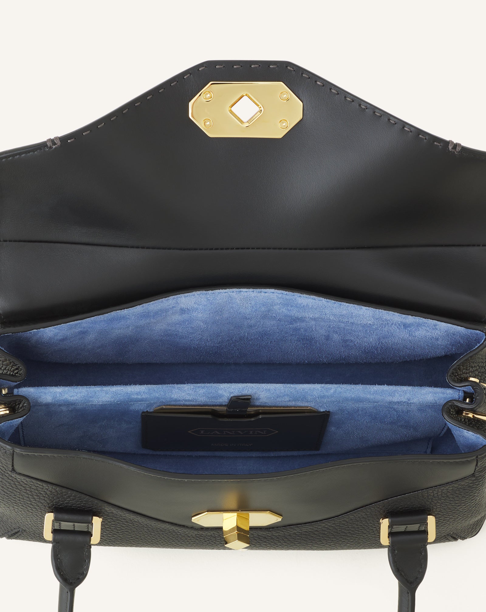 SAC LE CONFIDENT BY LANVIN 26 EN CUIR NOIR