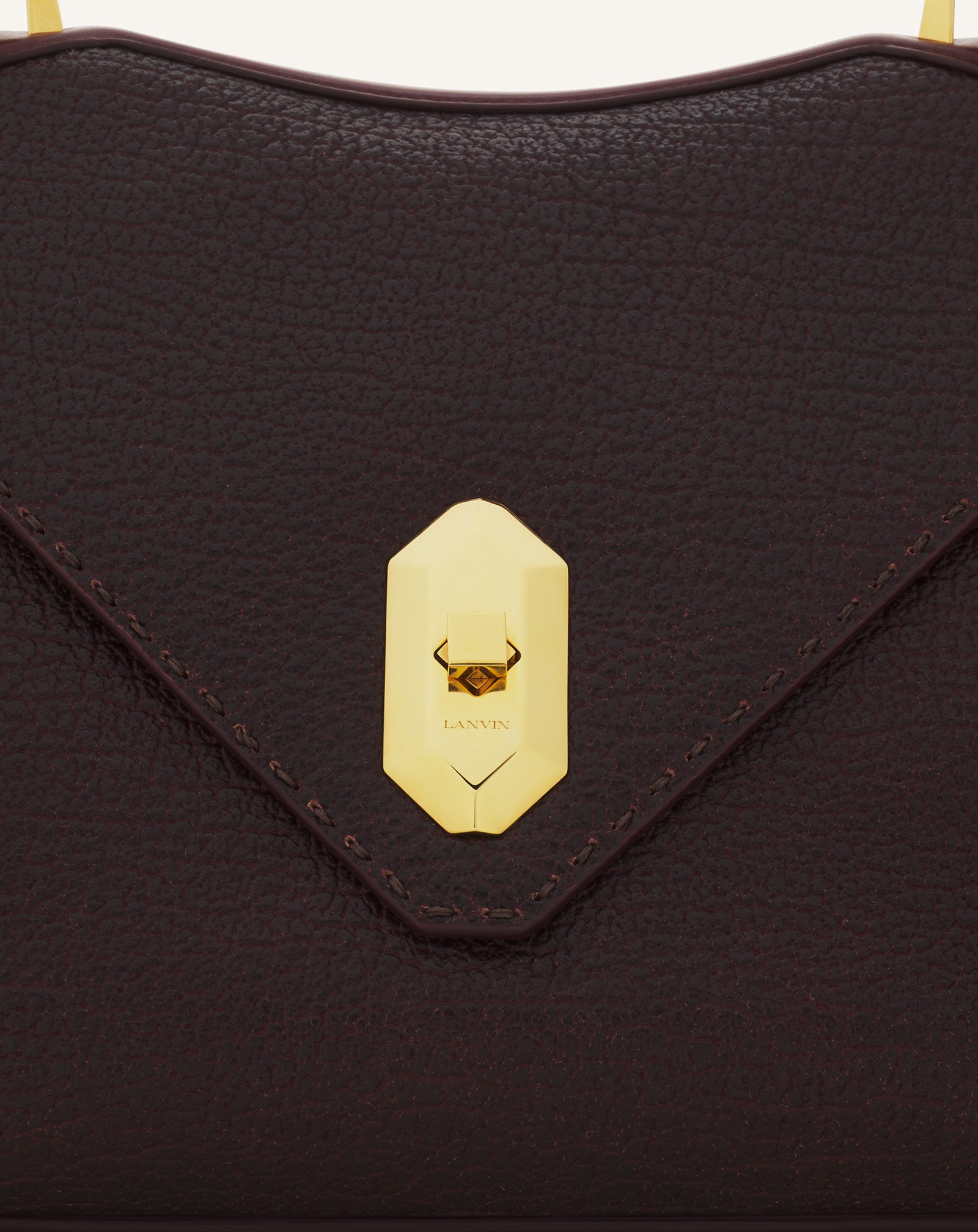BROWN LE CONFIDENT BY LANVIN LEATHER BAG