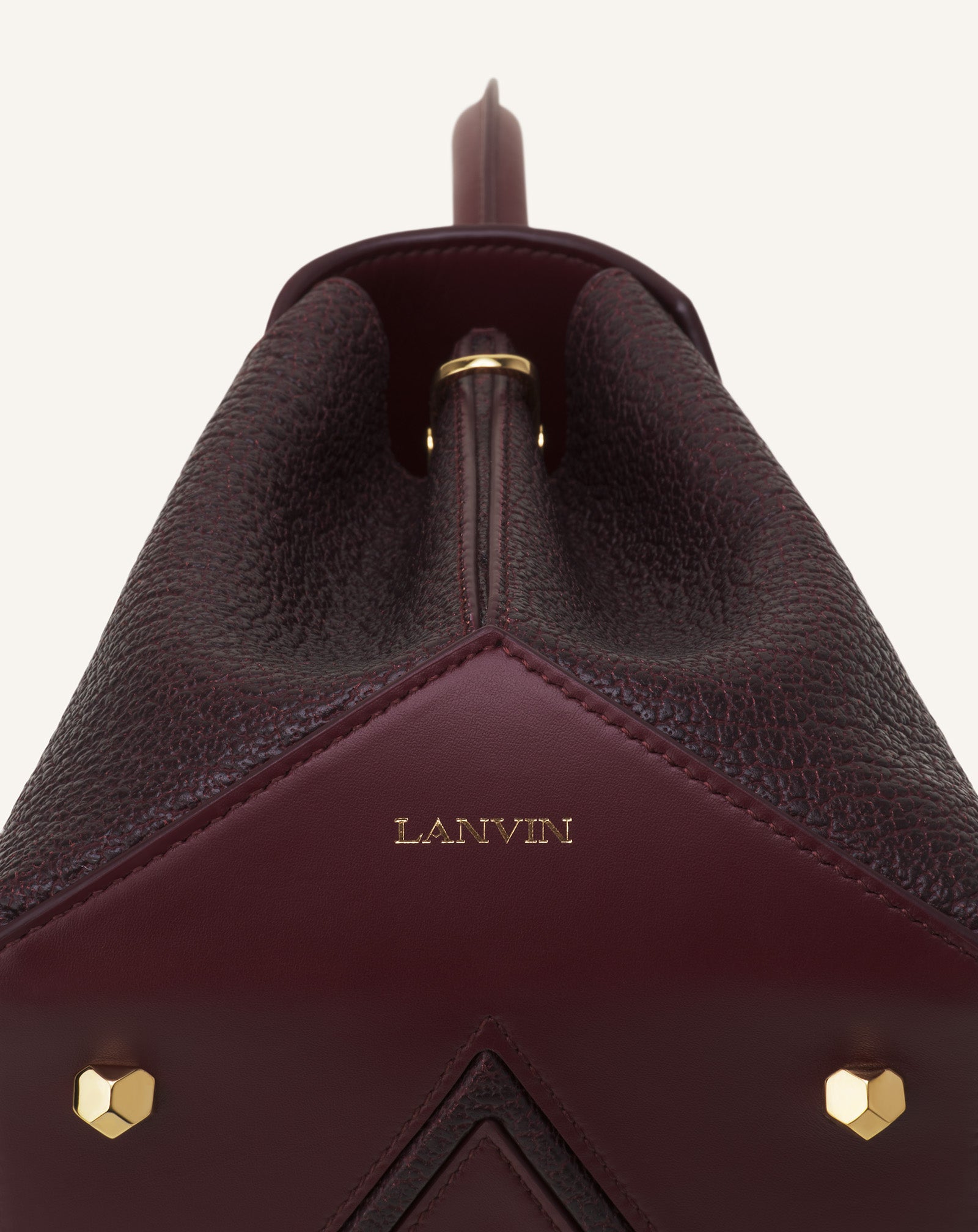 BROWN LE CONFIDENT BY LANVIN LEATHER BAG