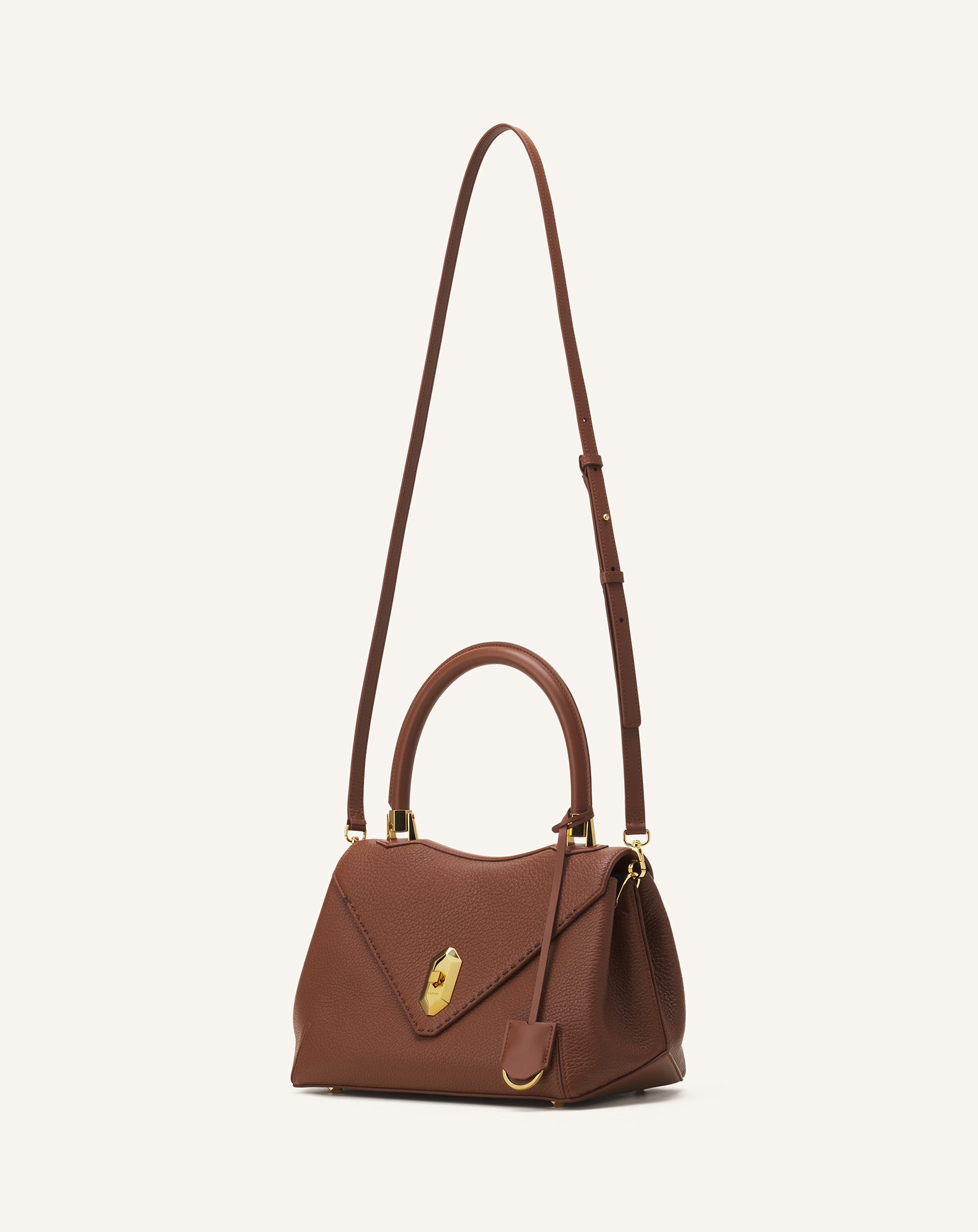 BROWN LE CONFIDENT BY LANVIN LEATHER BAG