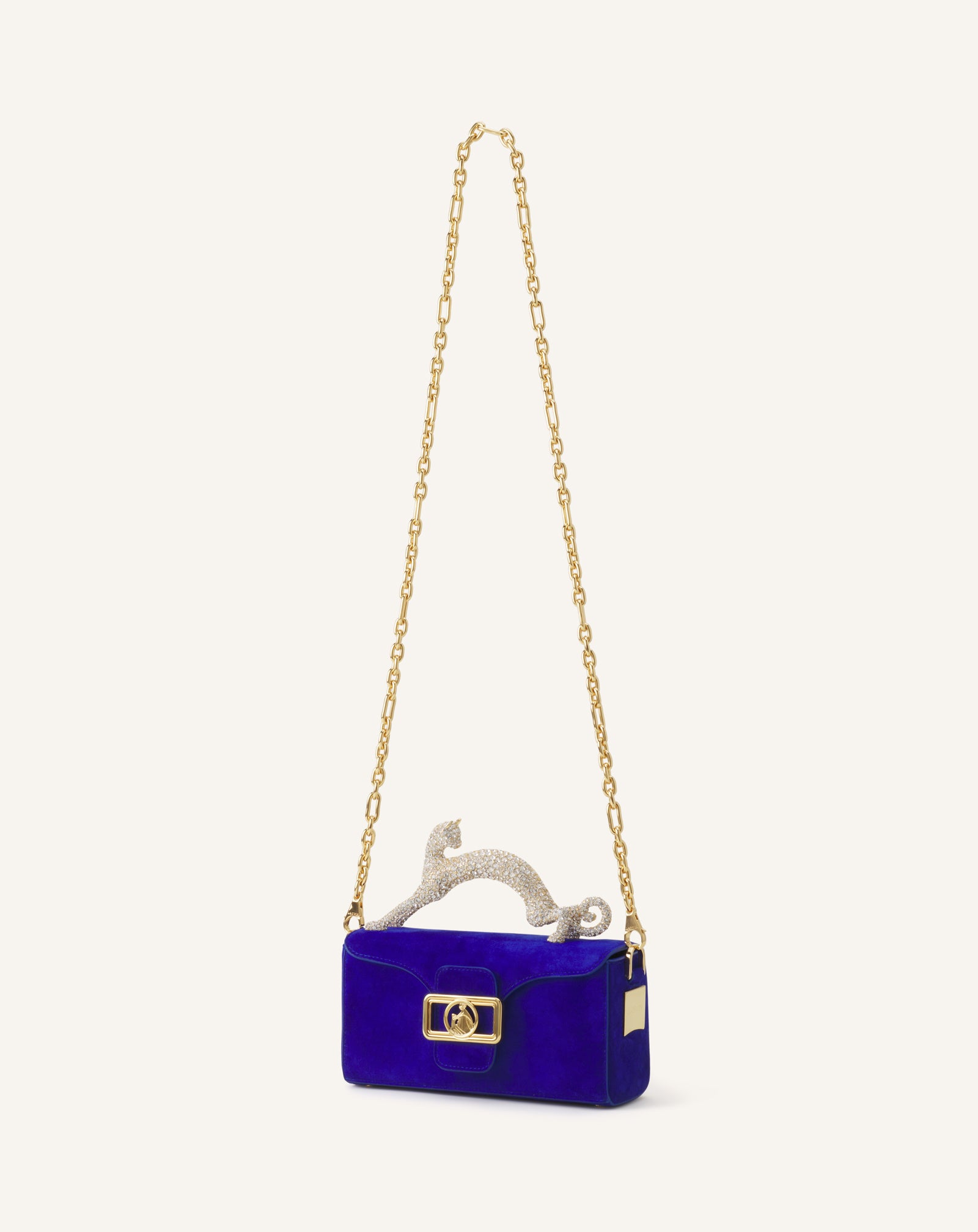 BLUE PENCIL CAT NANO BAG IN LEATHER