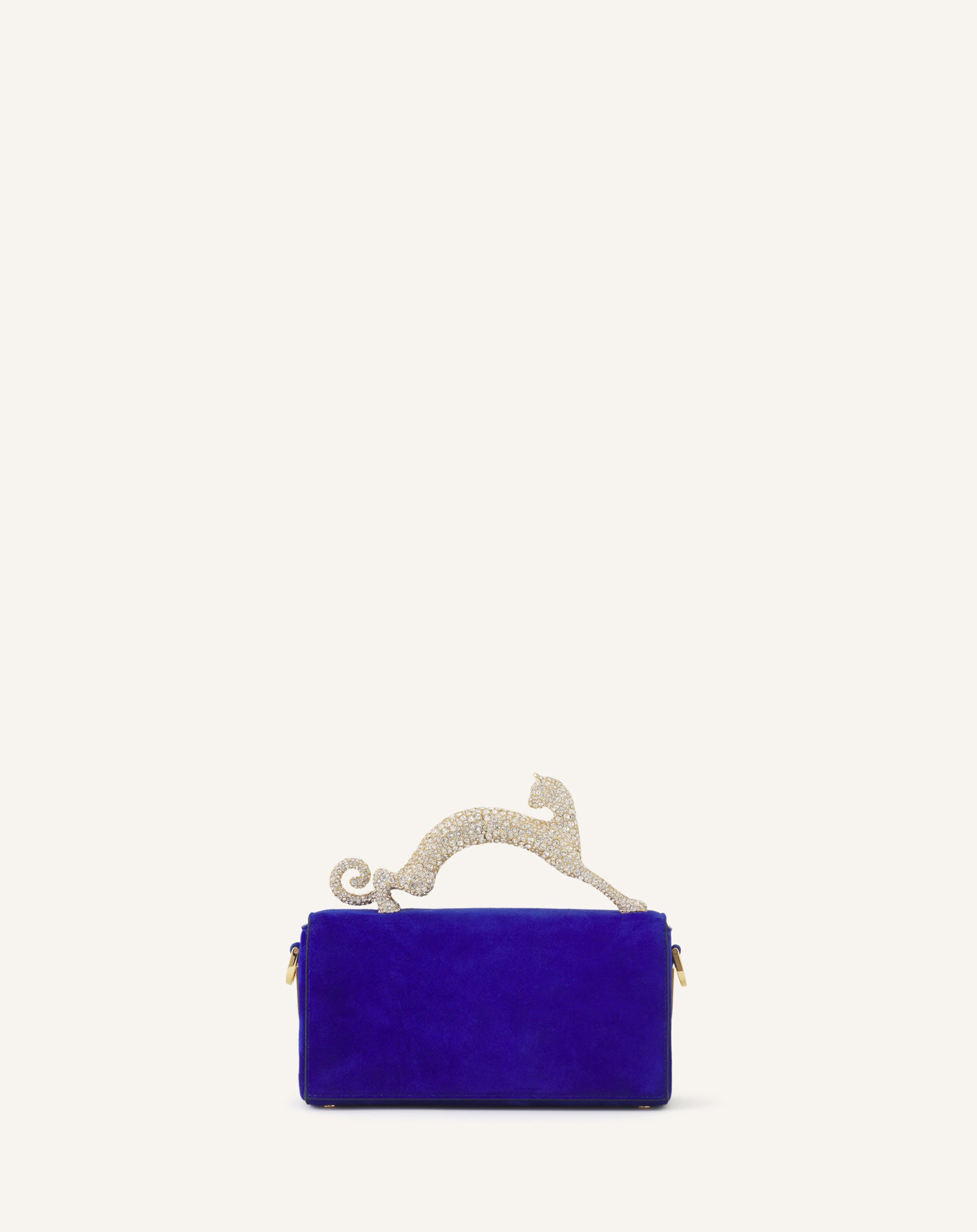BLUE PENCIL CAT NANO BAG IN LEATHER