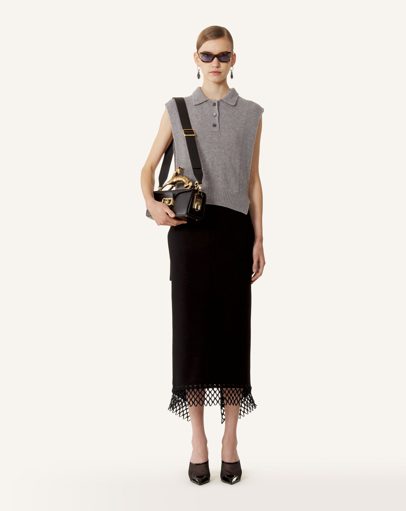 SAC PENCIL CAT EN CUIR