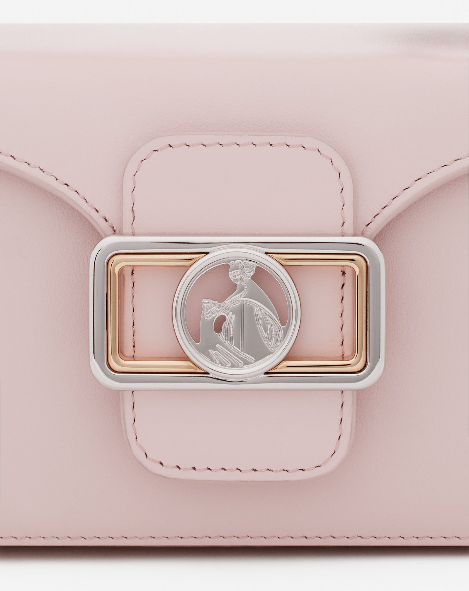 PINK LEATHER NANO PENCIL CAT BAG