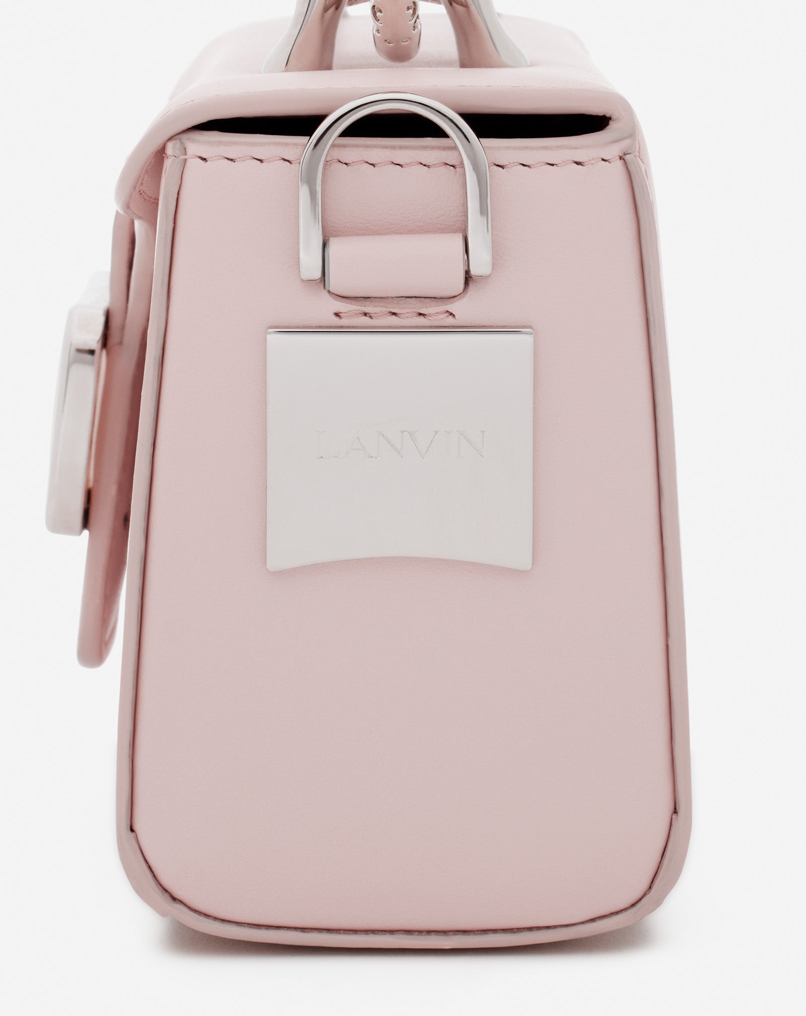 PINK LEATHER NANO PENCIL CAT BAG