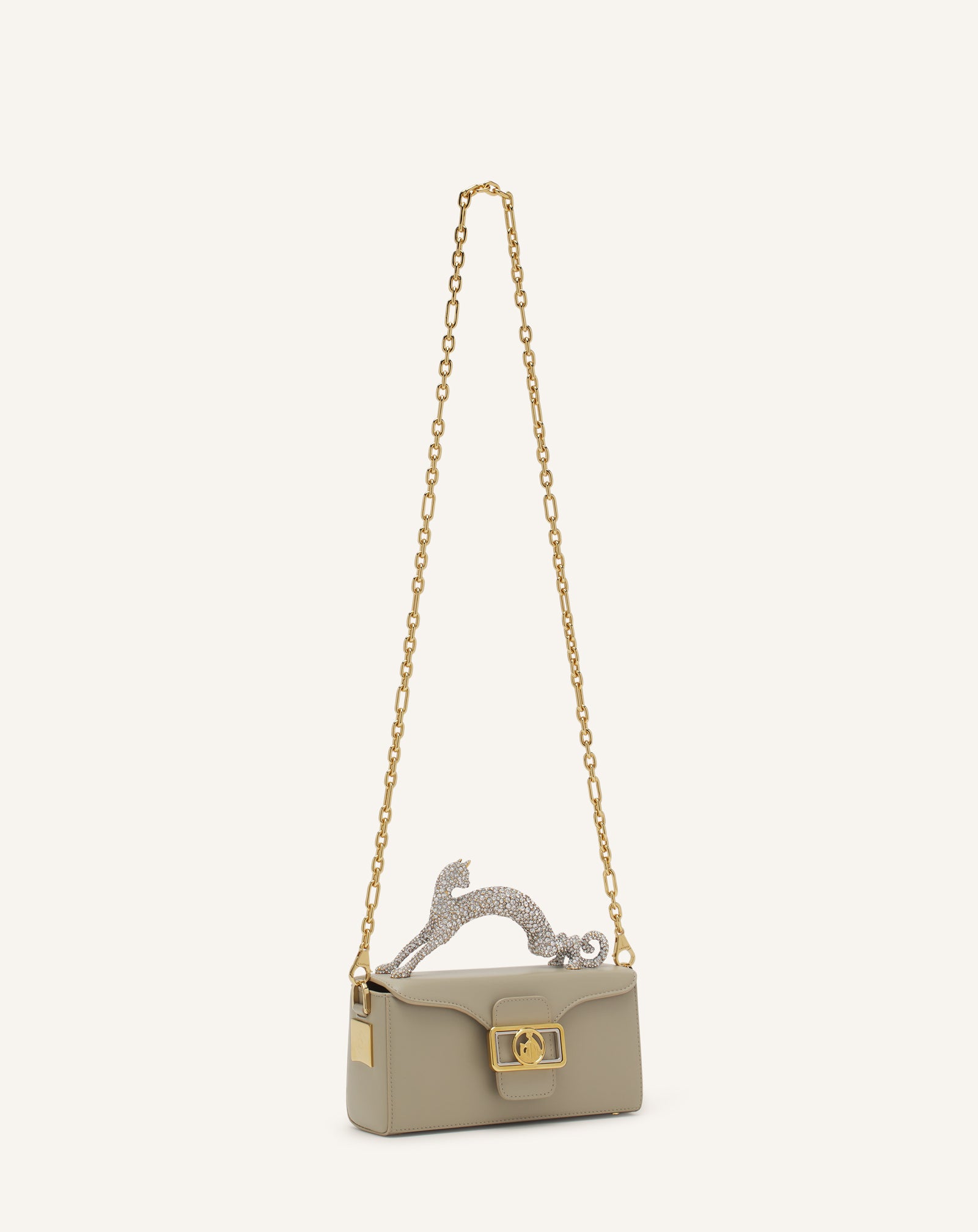 SAC PENCIL CAT NANO EN CUIR ET STRASS