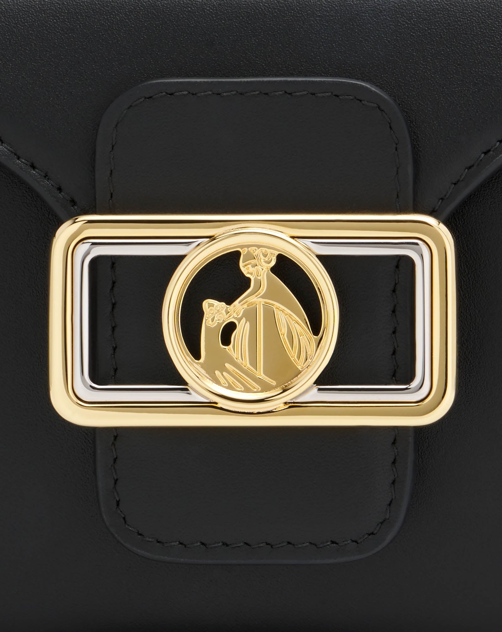 SAC PENCIL CAT NANO EN CUIR ET STRASS NOIR