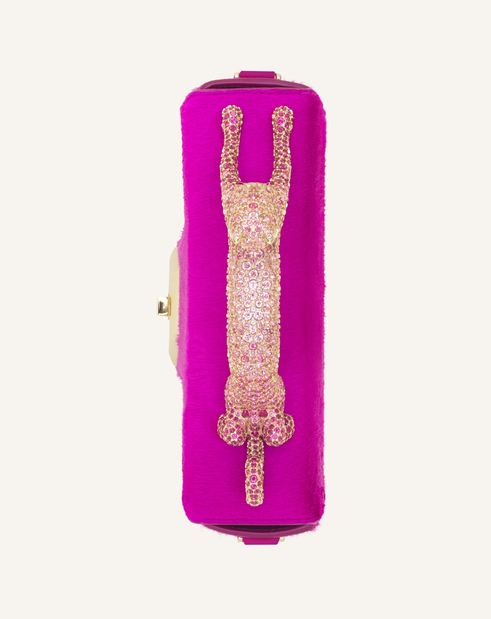 SAC PENCIL CAT NANO EN PONY ET STRASS