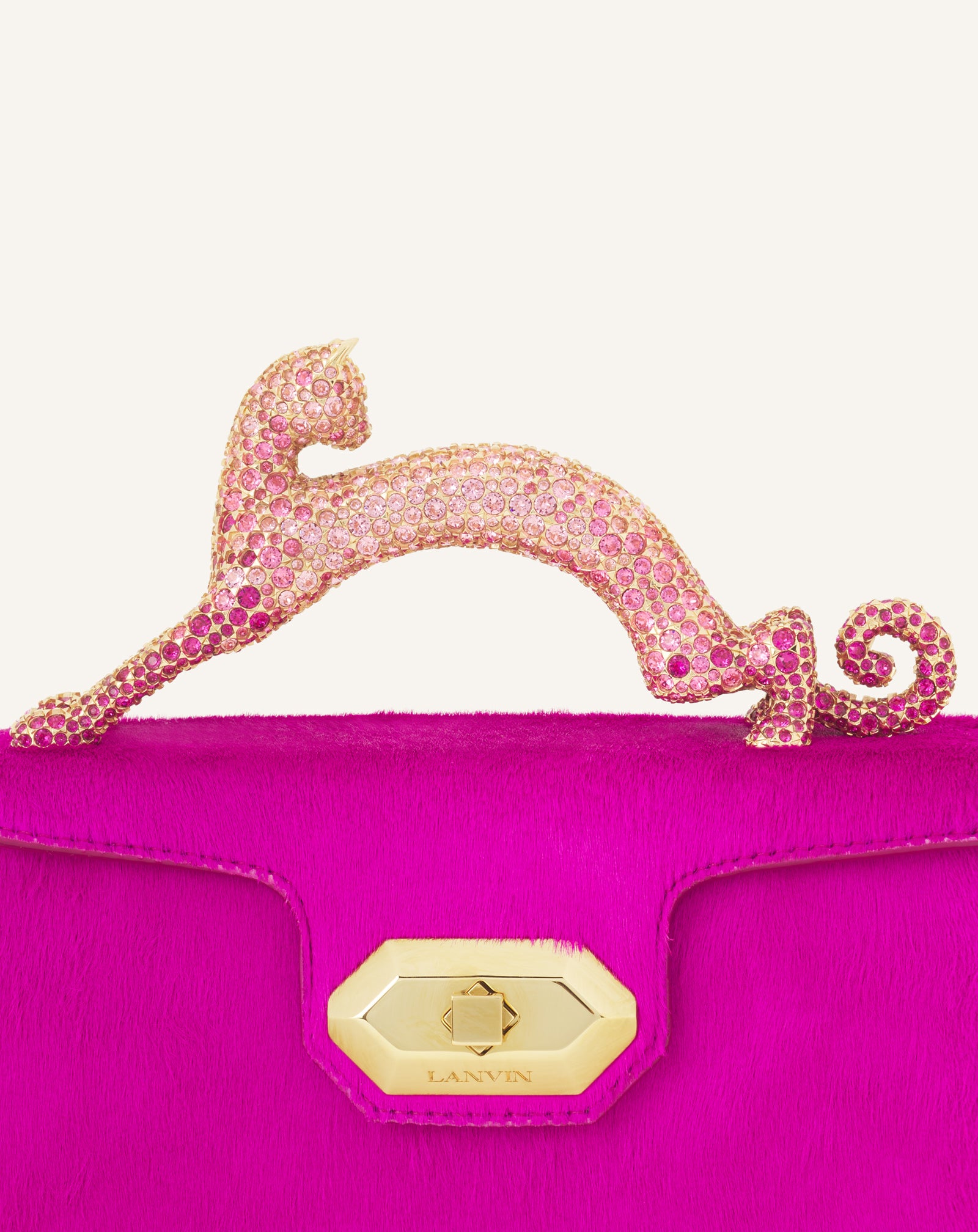 SAC PENCIL CAT NANO EN PONY ET STRASS