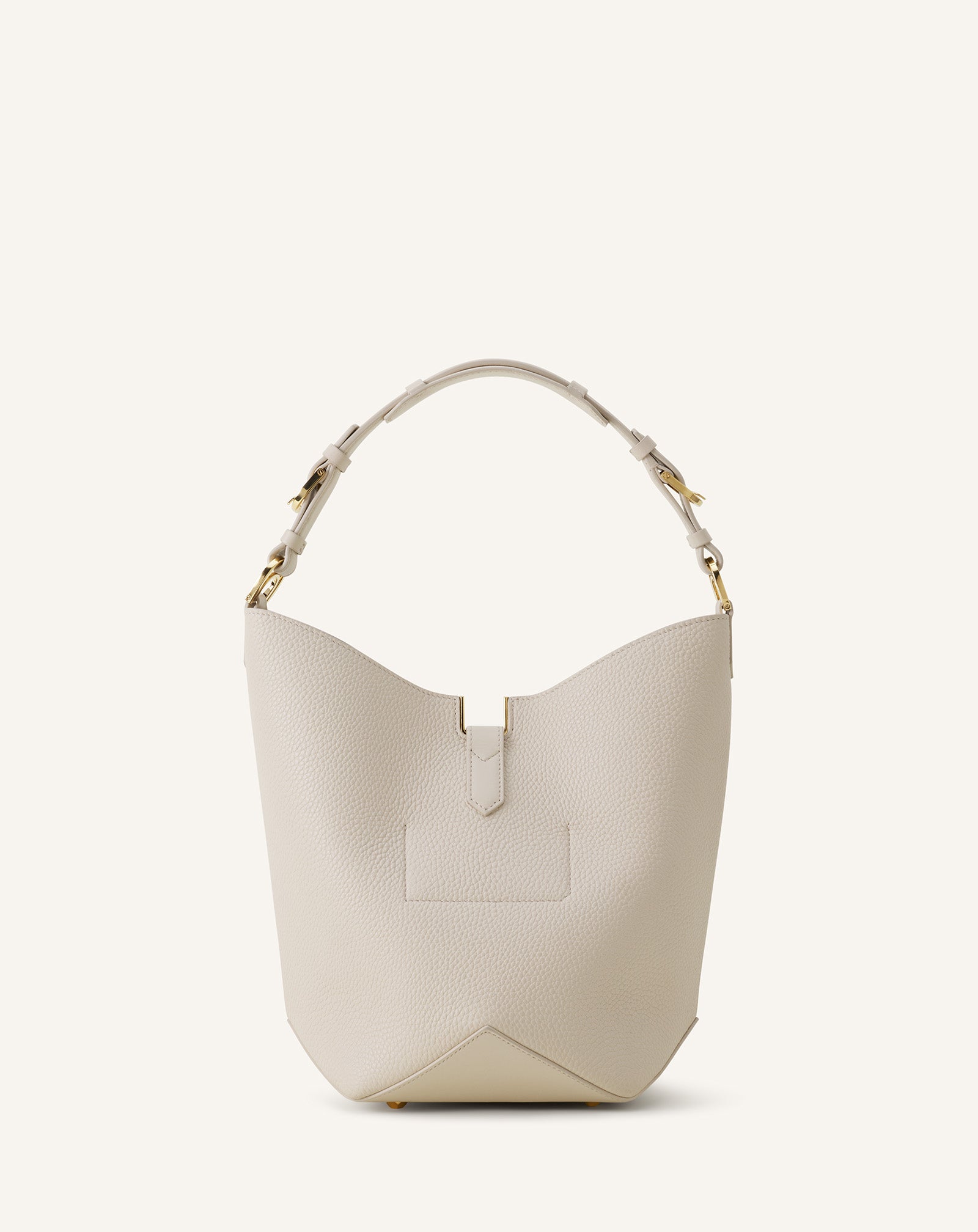 CATCH BY LANVIN MEDIUM BUCKET BAG IN GRAINED LEATHER
