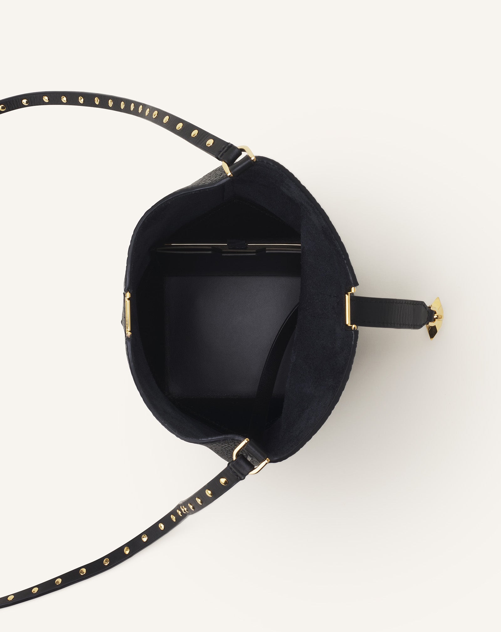 SAC SEAU NANO CATCH BY LANVIN EN CUIR NOIR