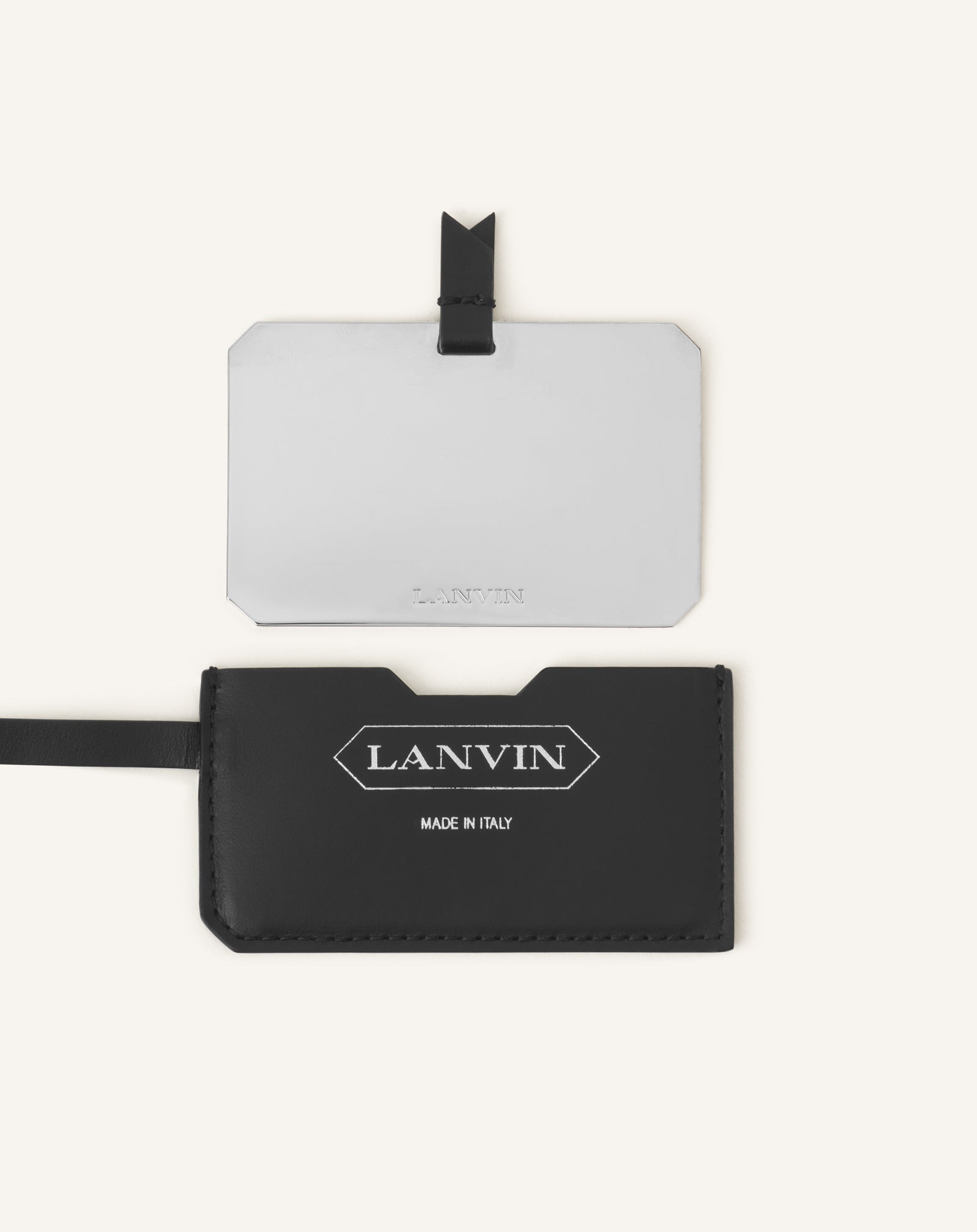 SAC SEAU CATCH BY LANVIN EN CUIR BRODÉ NOIR