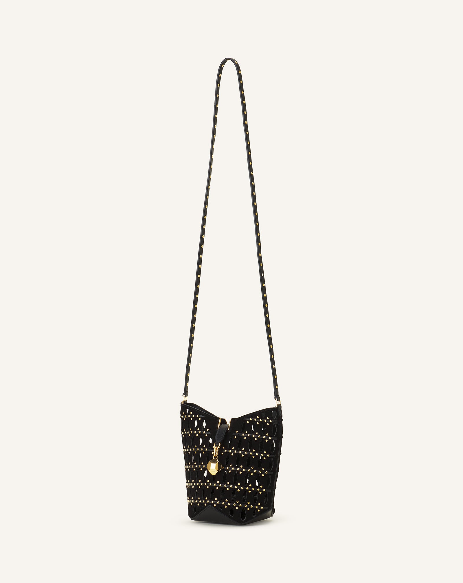 SAC SEAU NANO CATCH BY LANVIN EN SUEDE NOIR