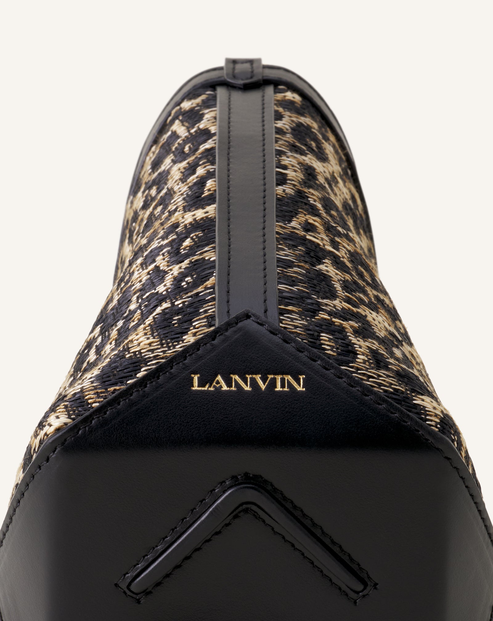 SAC SEAU NANO CATCH BY LANVIN EN RAFIA BEIGE