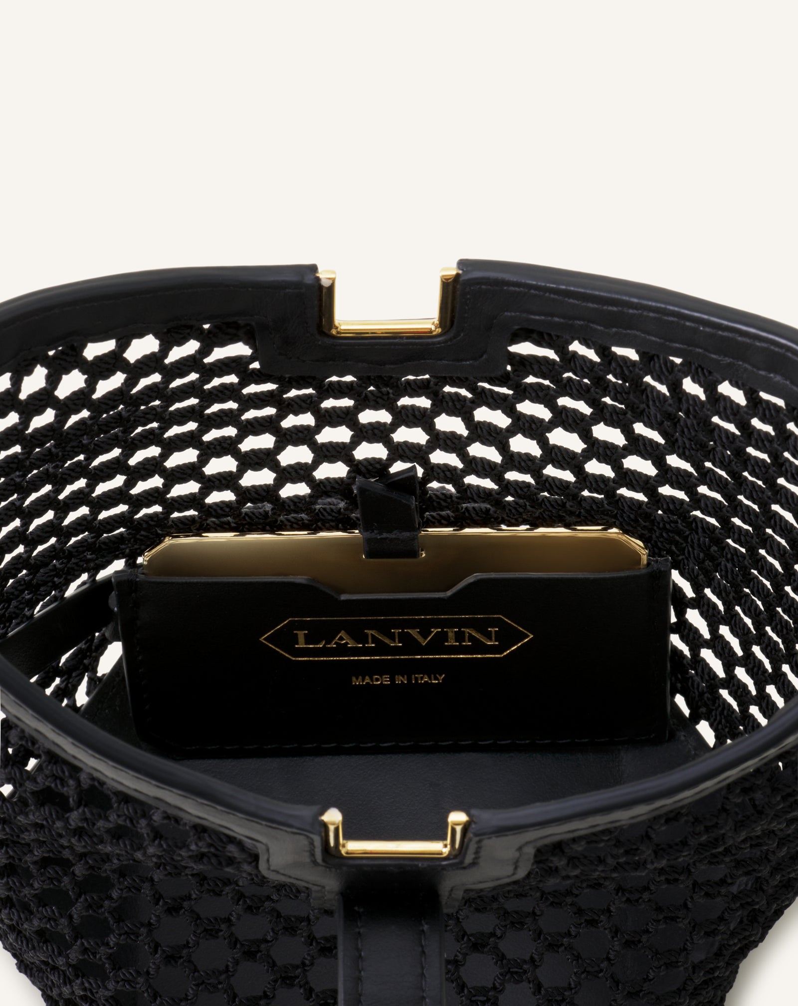 Sac Nano Catch By Lanvin En Fishnet White | Lanvin