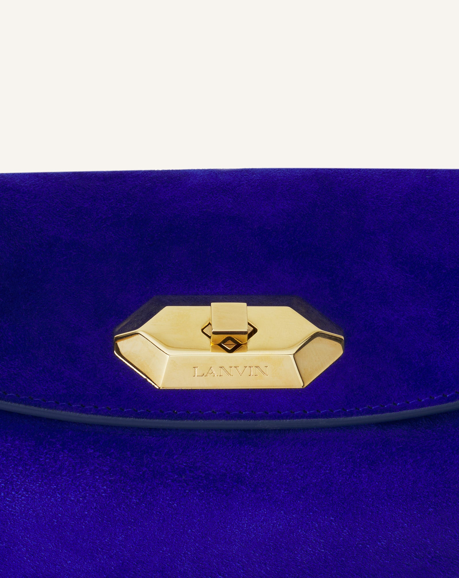 BLUE COMPAGNON BAG IN SUEDE