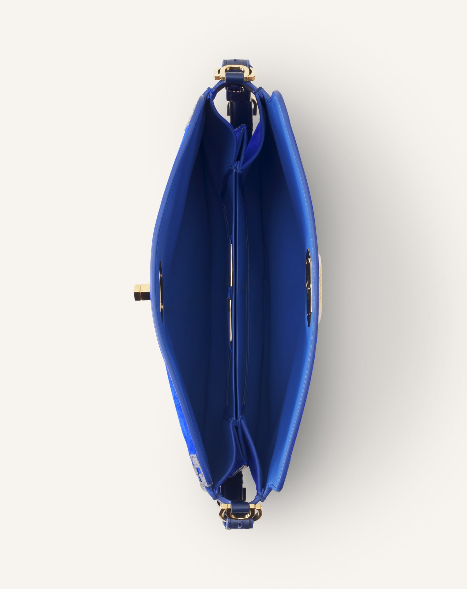 BLUE COMPAGNON BAG IN SUEDE