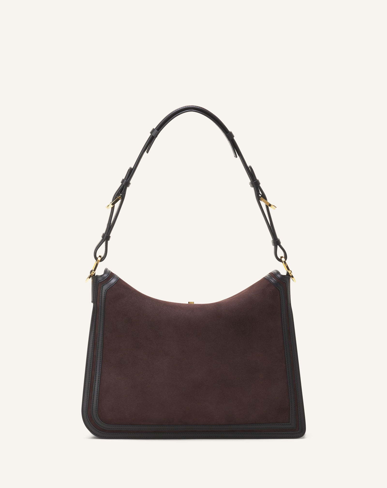 BROWN COMPAGNON BAG IN SUEDE