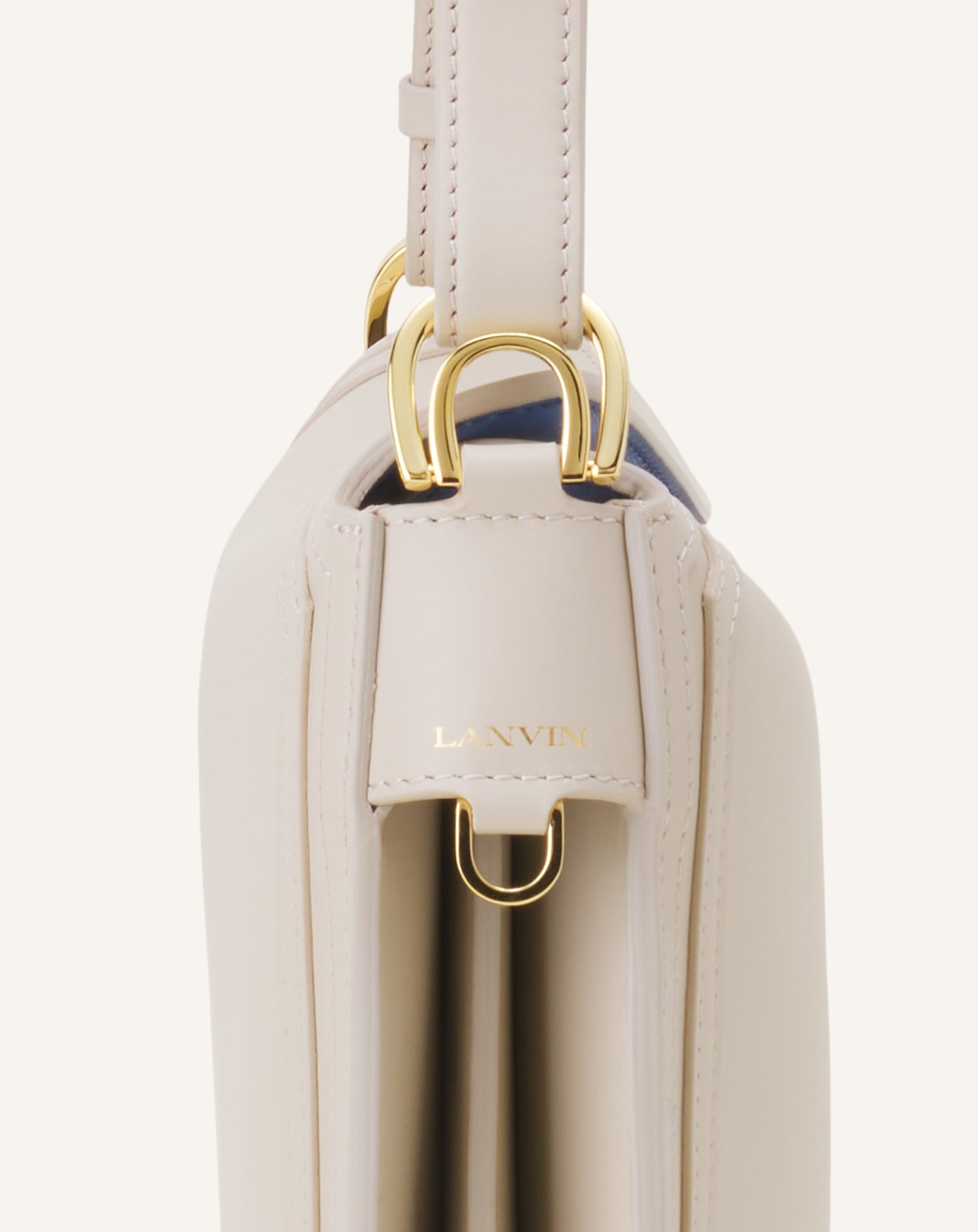 WHITE COMPAGNON BAG IN LEATHER