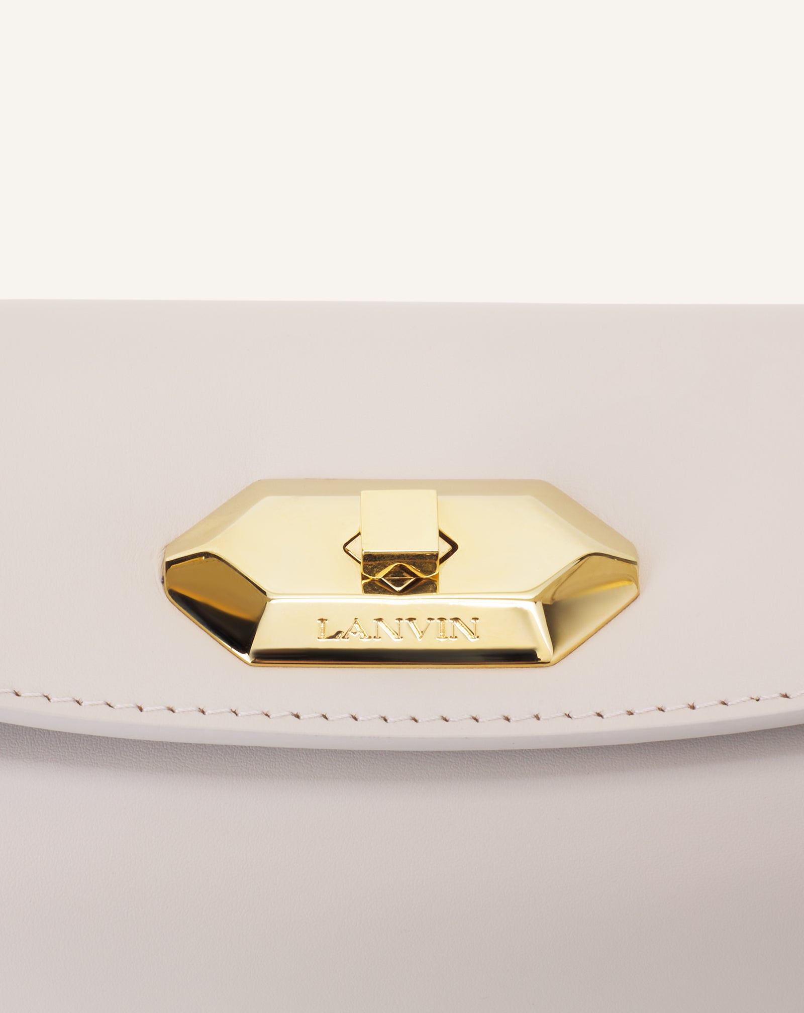 WHITE COMPAGNON BAG IN LEATHER