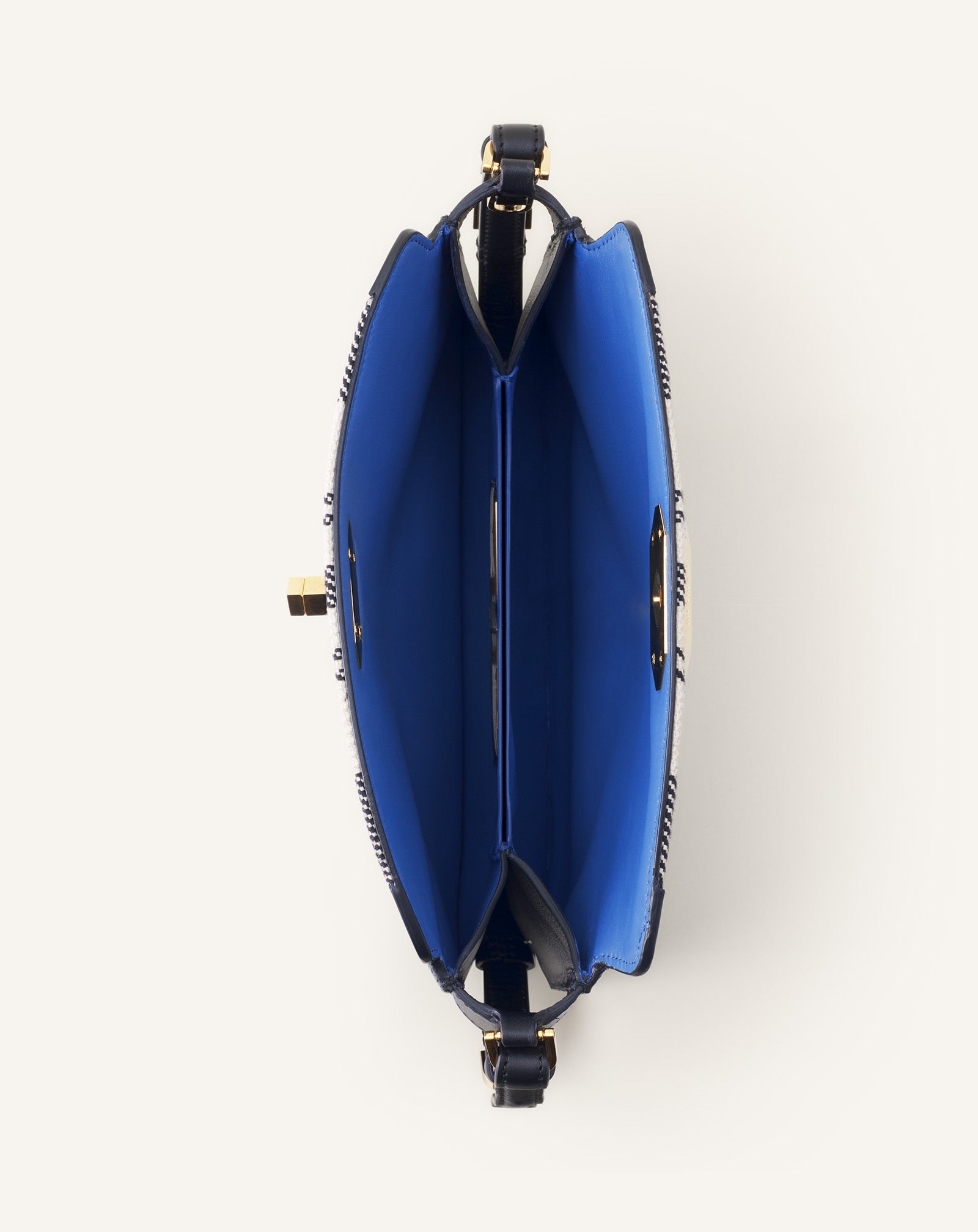 GREY COMPAGNON 20 BAG IN STRIPED CANVAS