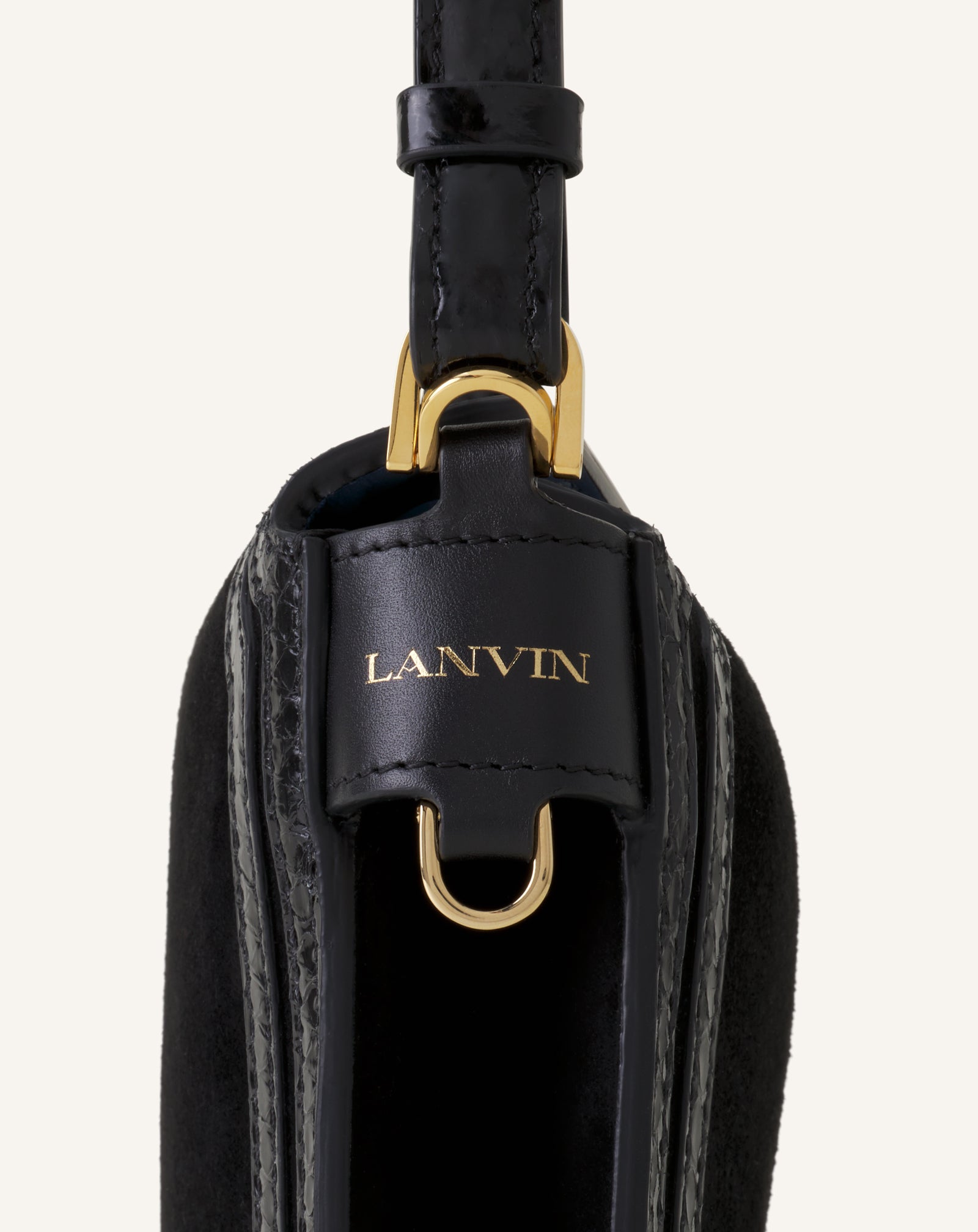 BLACK COMPAGNON 20 BAG IN SUEDE