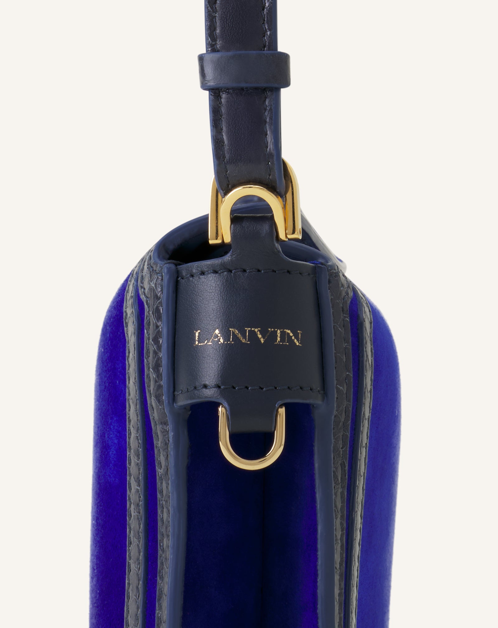 BLUE COMPAGNON 20 BAG IN PYTHON FINISHING