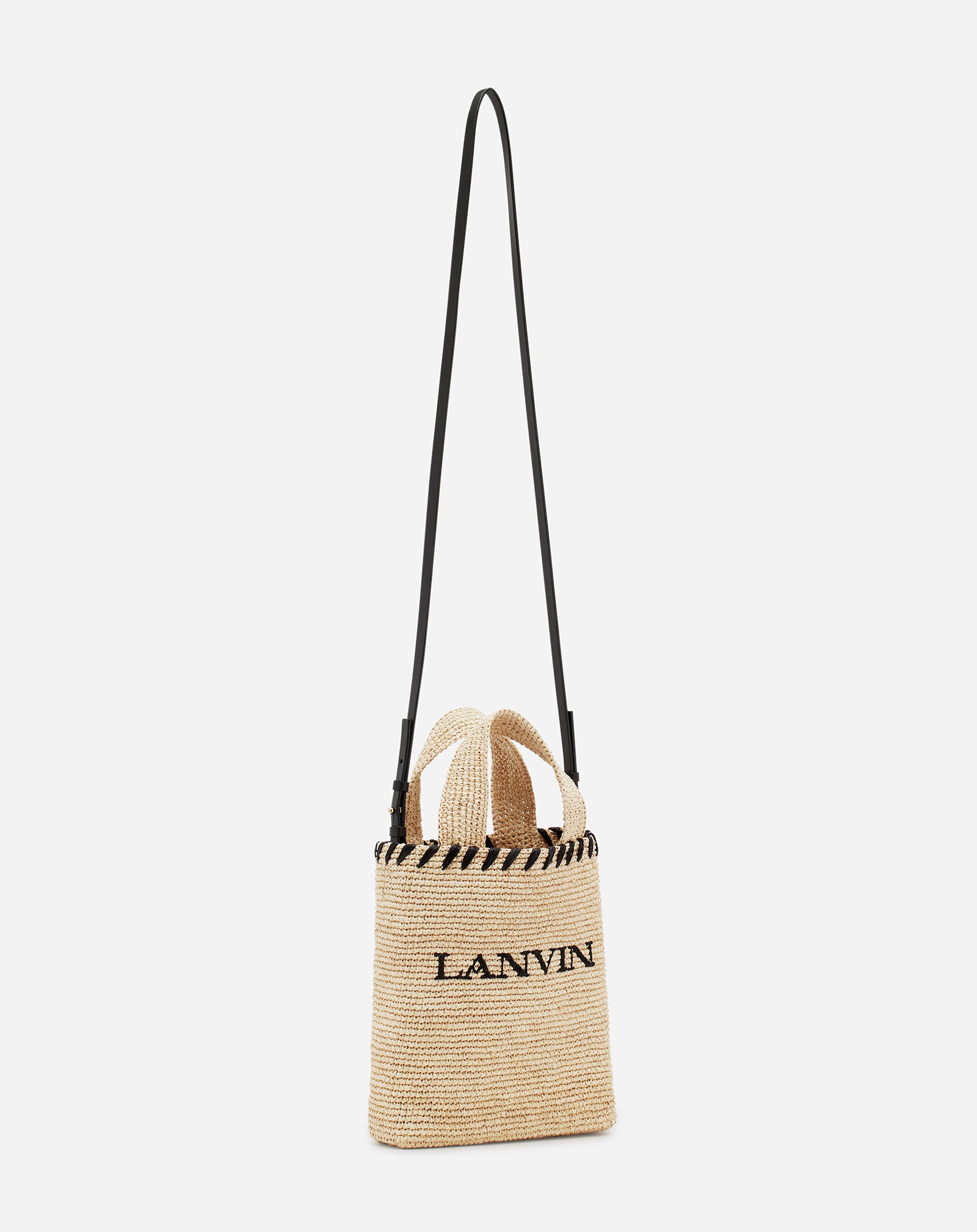 LANVIN NANO RAFFIA TOTE BAG