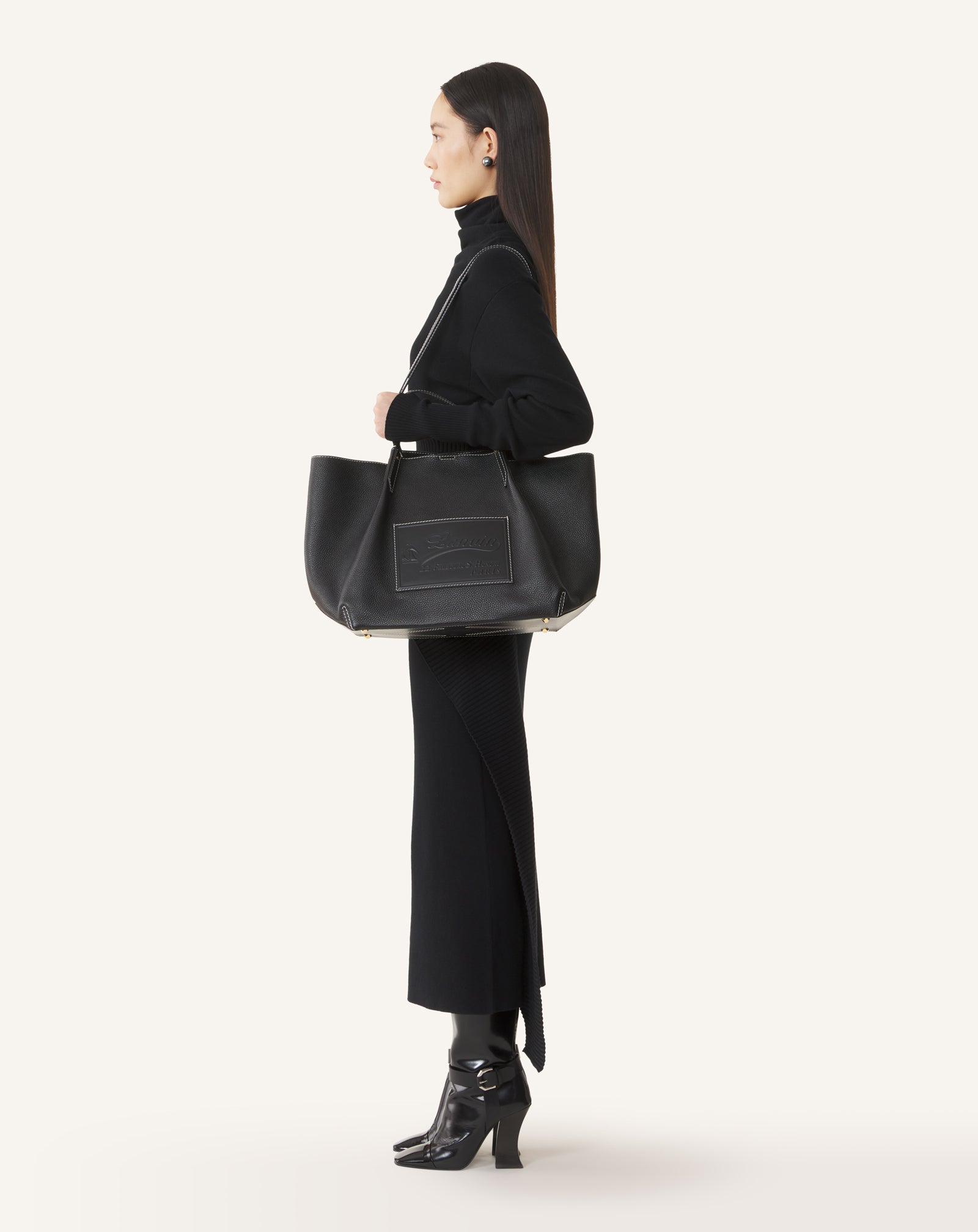 SAC CABAS CATCH BY LANVIN NOIR