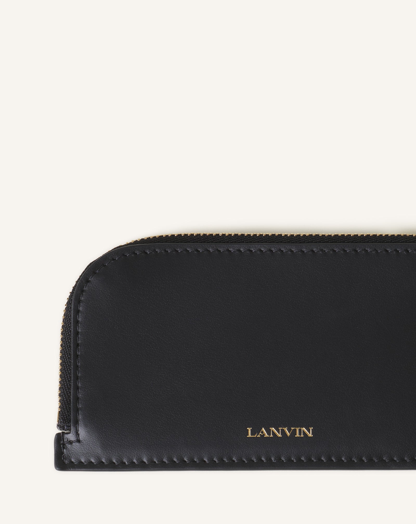 PORTE-CARTES CATCH BY LANVIN EN CUIR NOIR