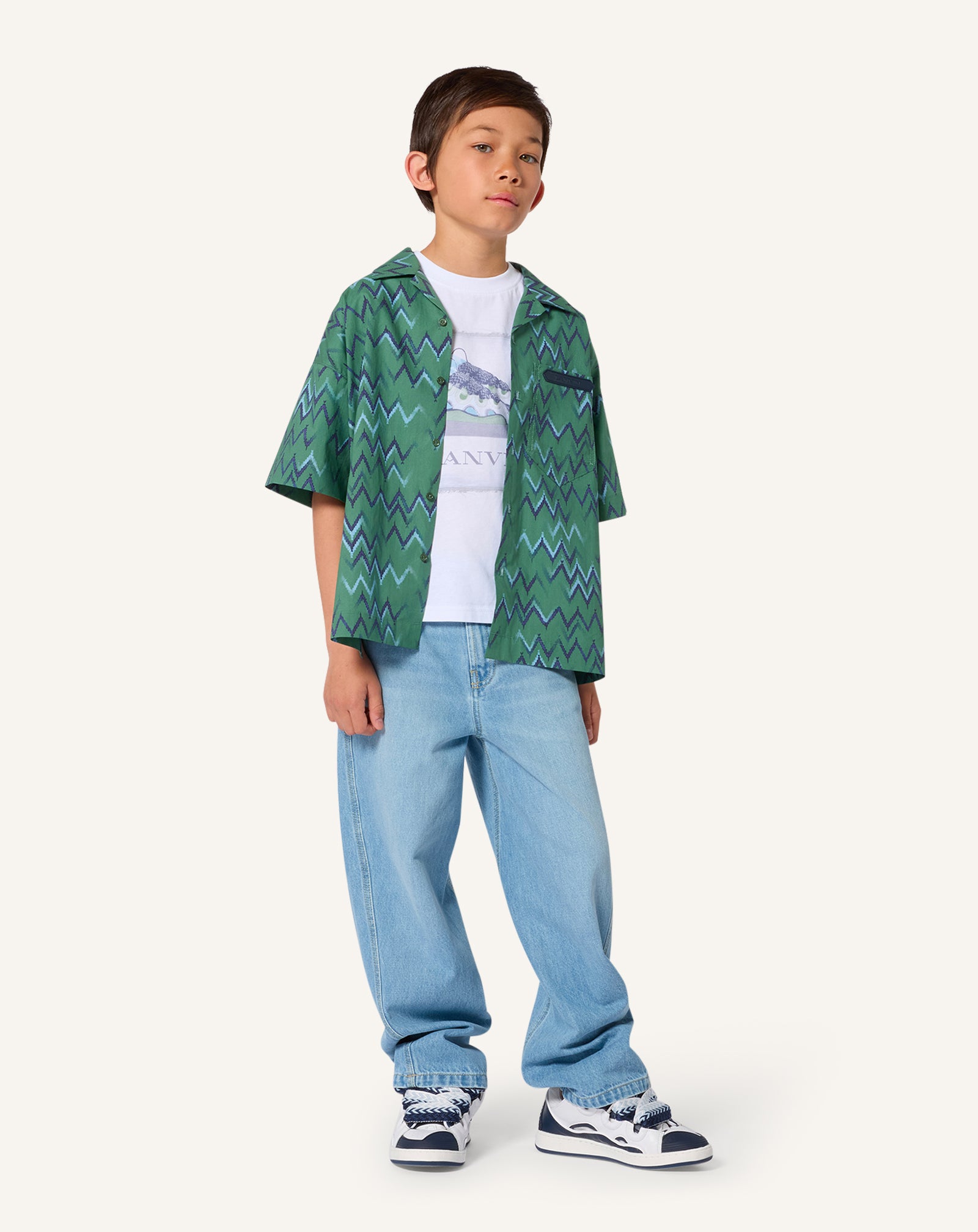 CHEMISE AMPLE IMPRIMÉ EN COTON