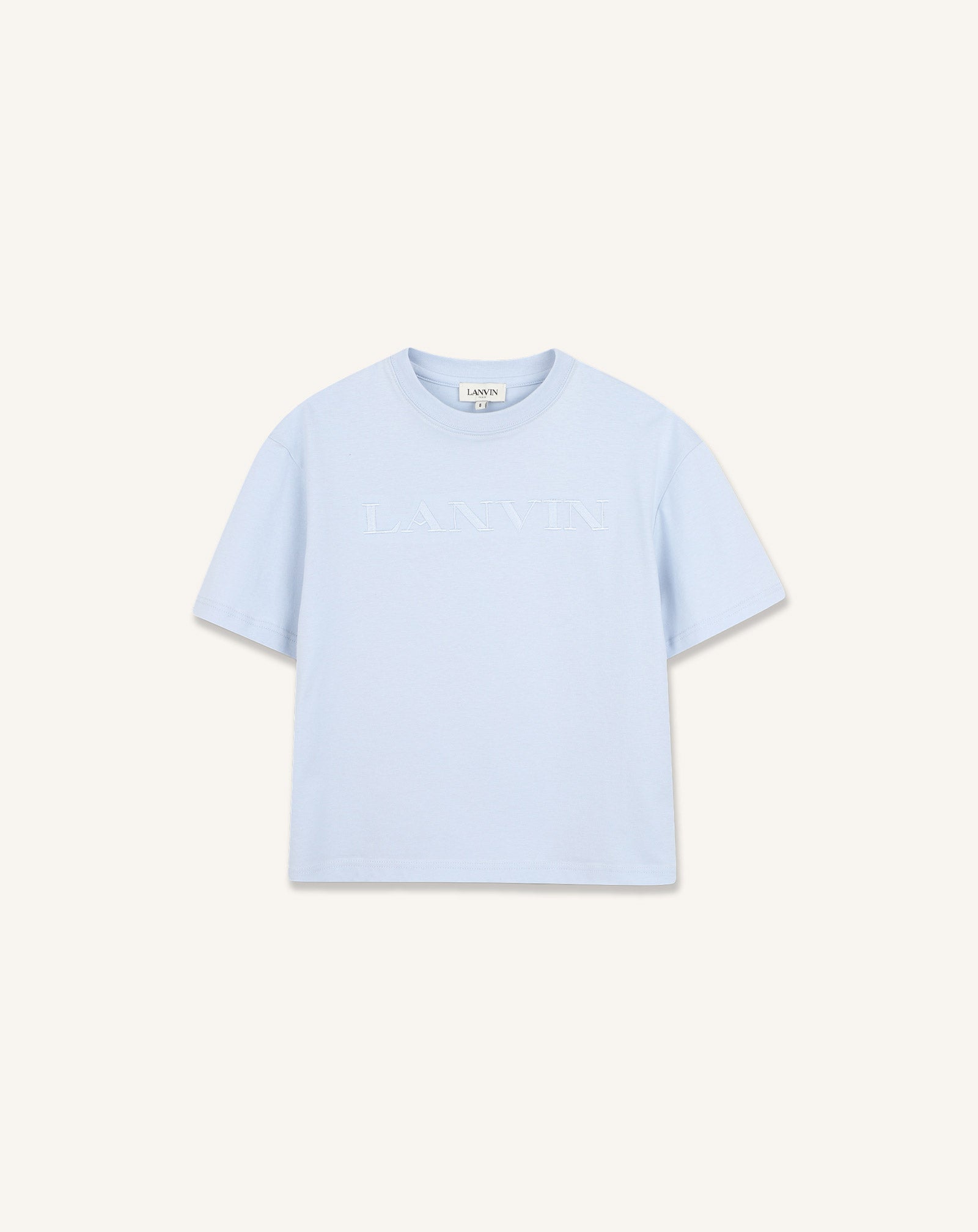 TEE-SHIRT BRODÉ LANVIN EN COTON BLEU