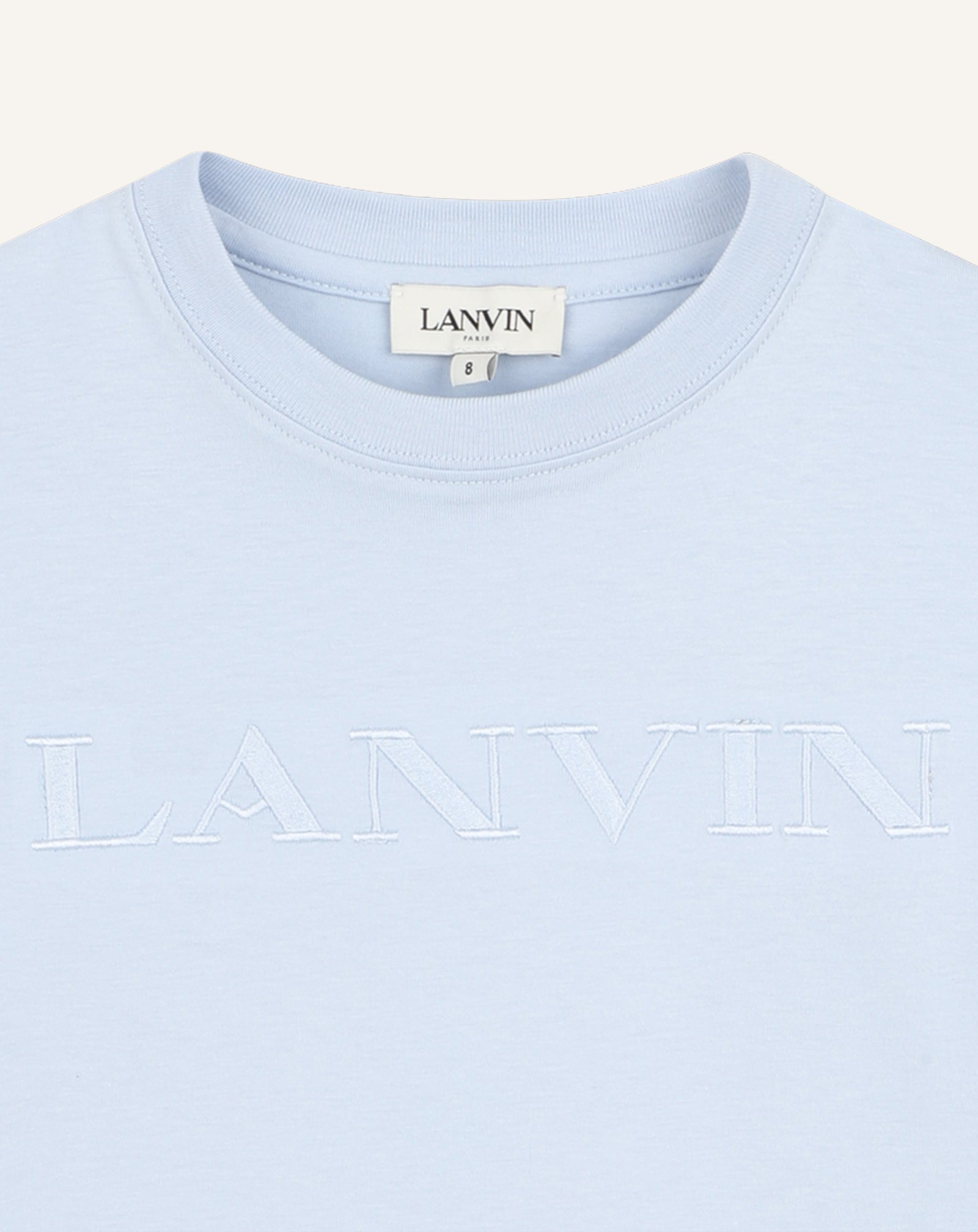 TEE-SHIRT BRODÉ LANVIN EN COTON BLEU