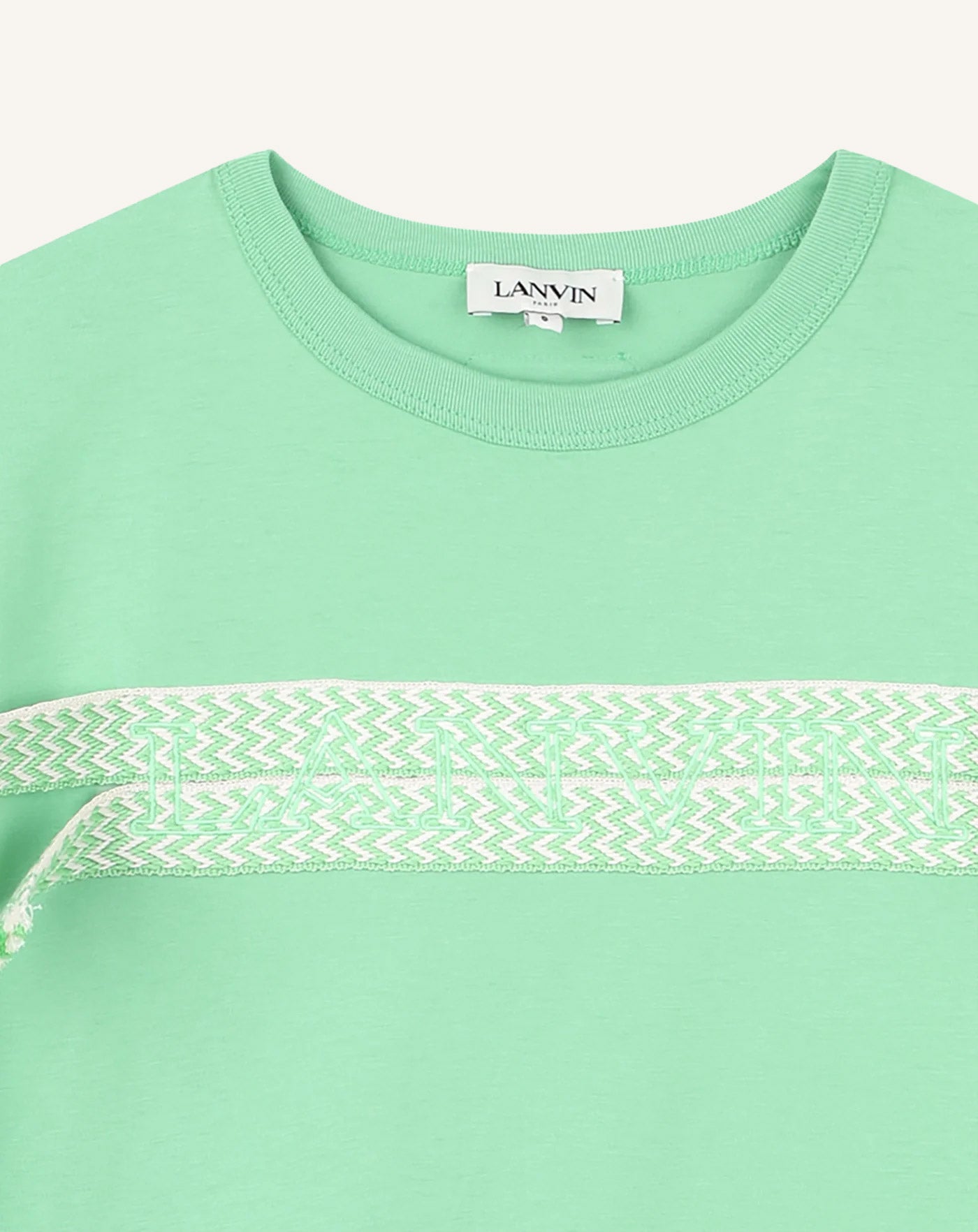 TEE-SHIRT LANVIN CURB EN COTON VERT