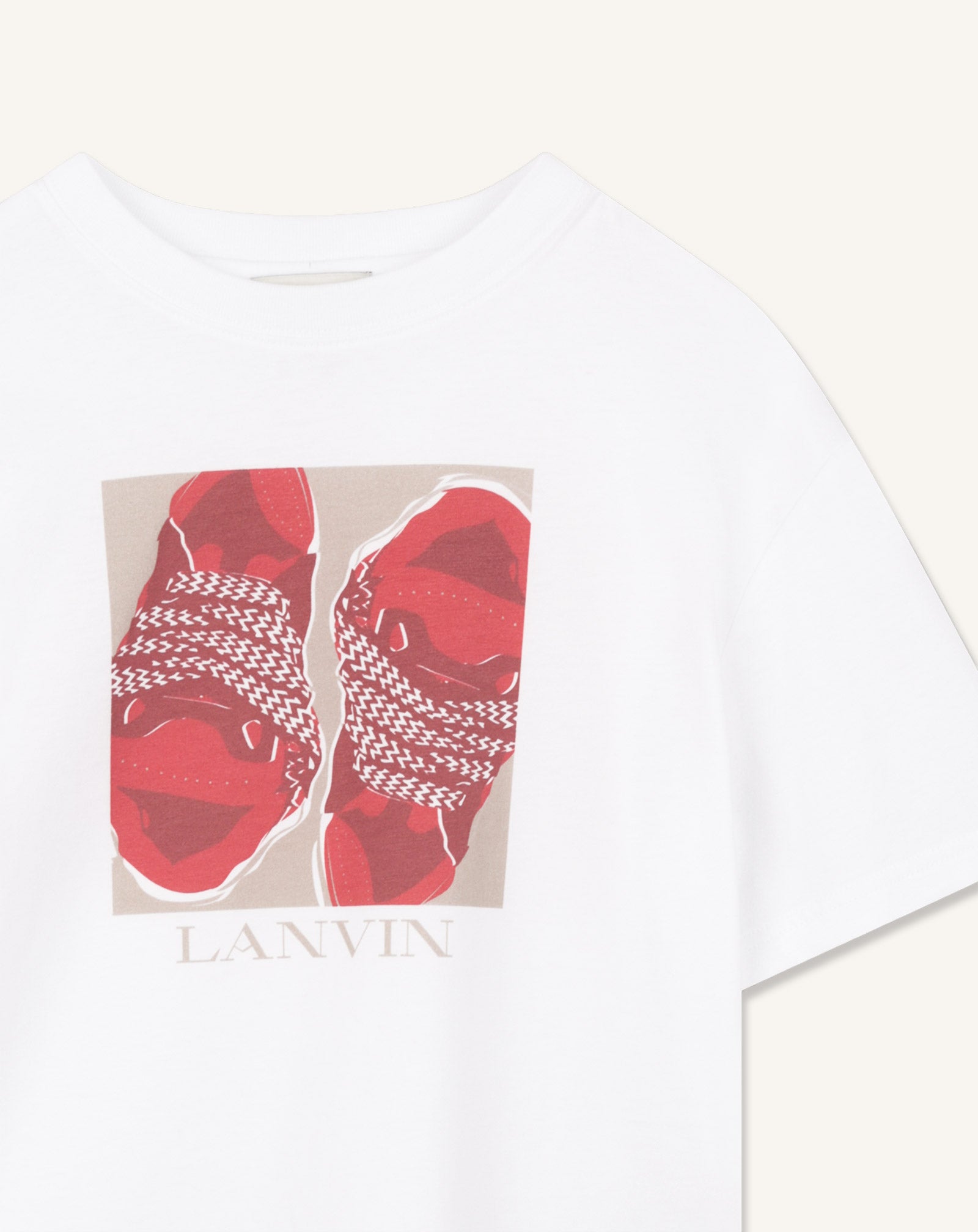 TEE-SHIRT GRAPHIQUE CURB EN COTON BLANC