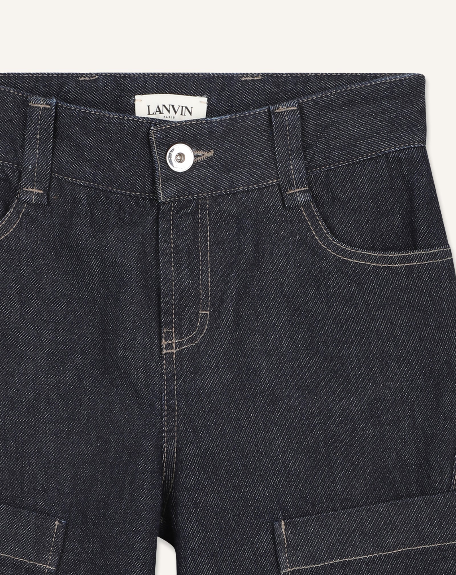 BERMUDA EN DENIM BLEU