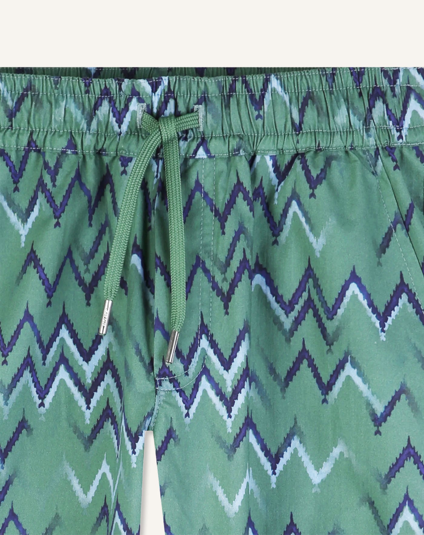 BERMUDA IMPRIMÉ EN COTON VERT
