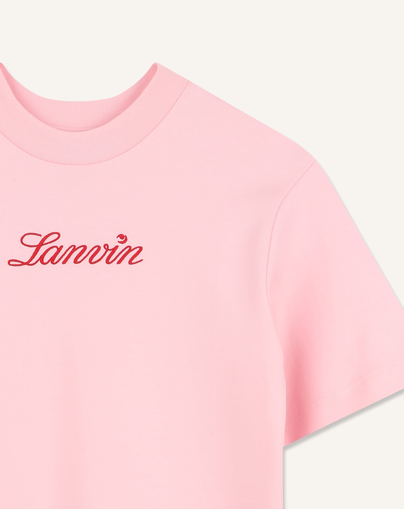 ROBE T-SHIRT EN COTON ROSE