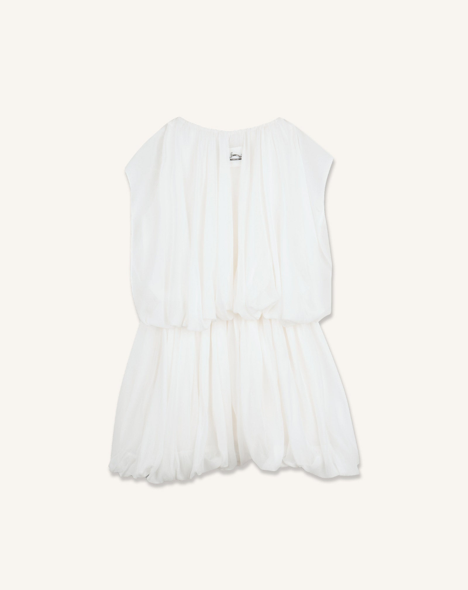 ROBE CEREMONIE EN SOIE BLANC