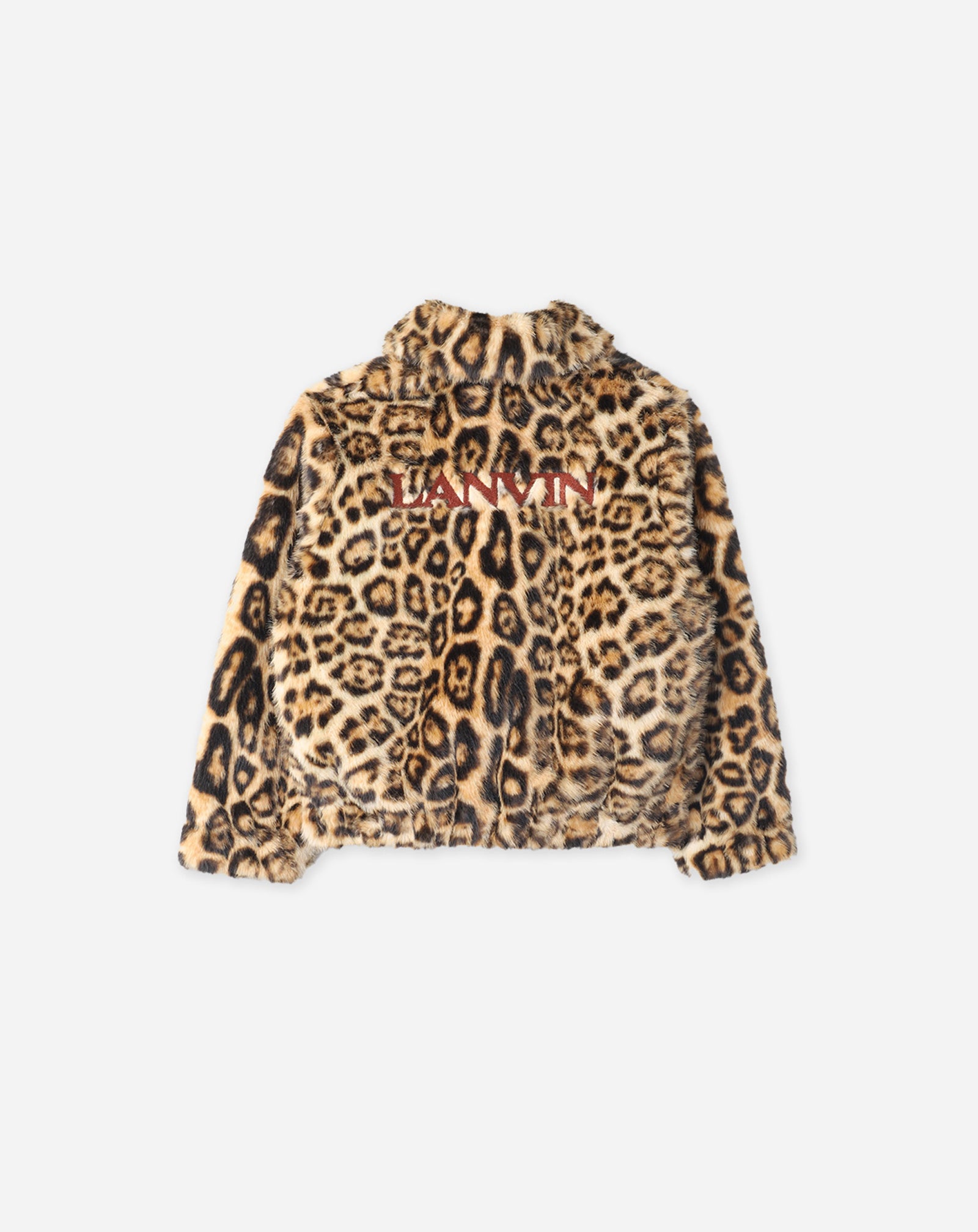 BROWN FLUFFY FLEECE JACKET