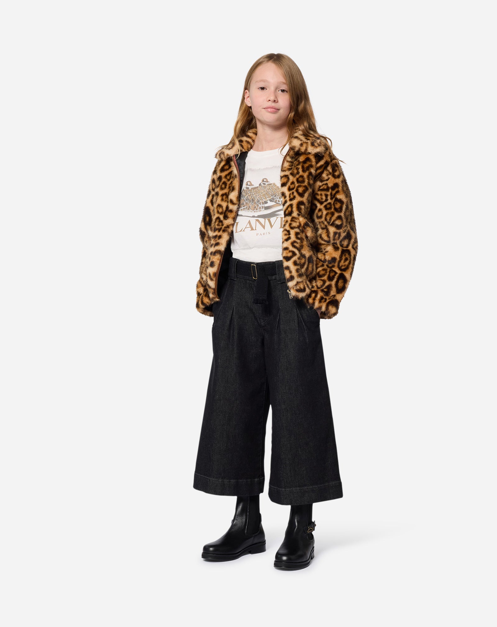 BROWN FLUFFY FLEECE JACKET