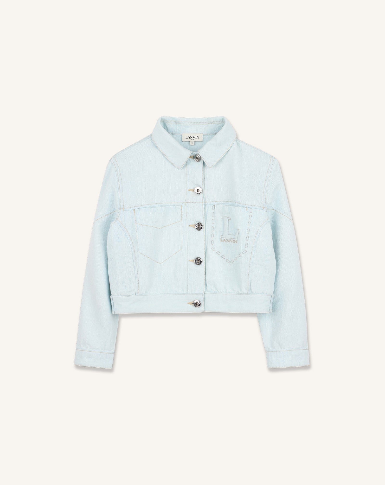 VESTE EN DENIM BRODE LANVIN BLEU