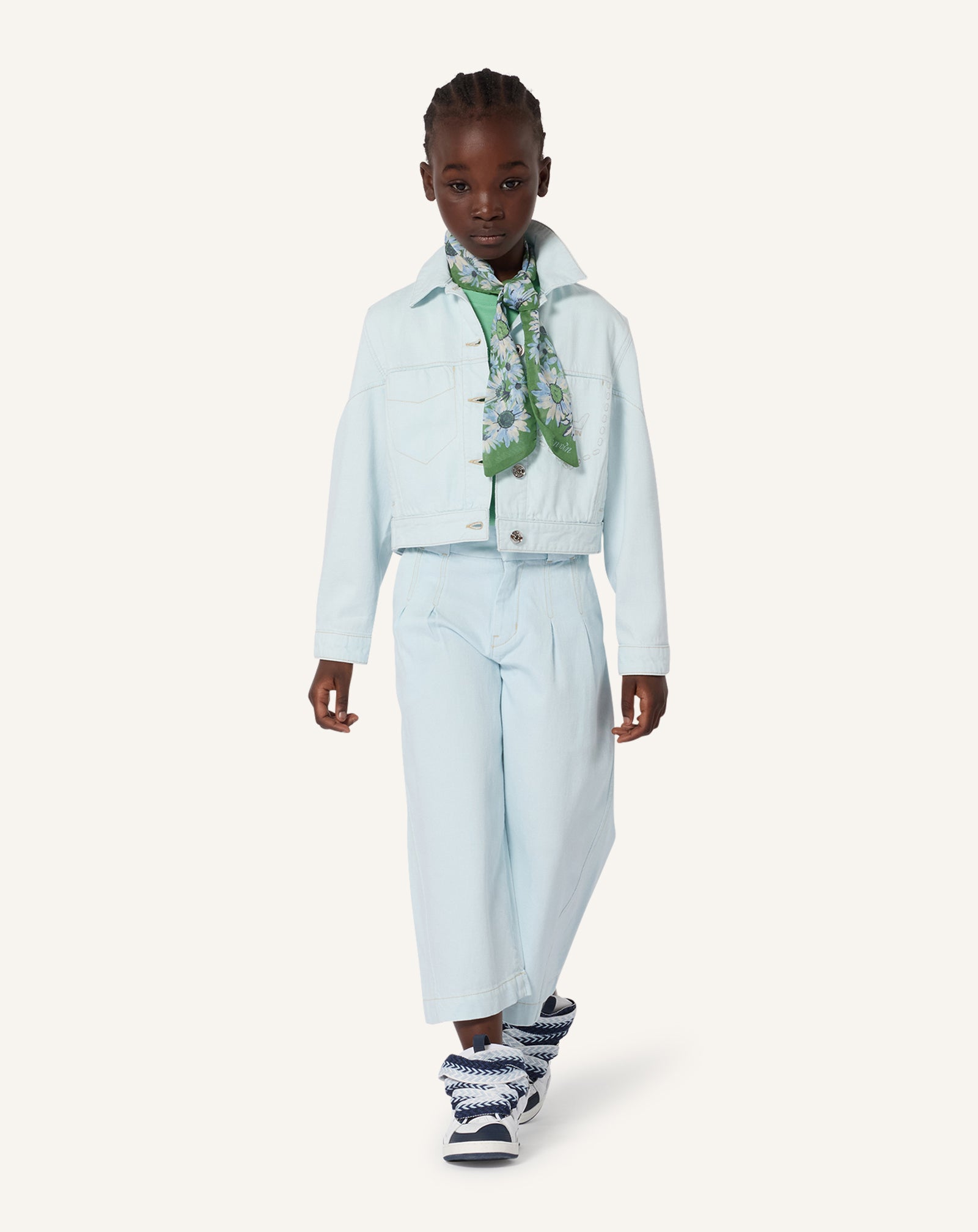 VESTE EN DENIM BRODE LANVIN BLEU
