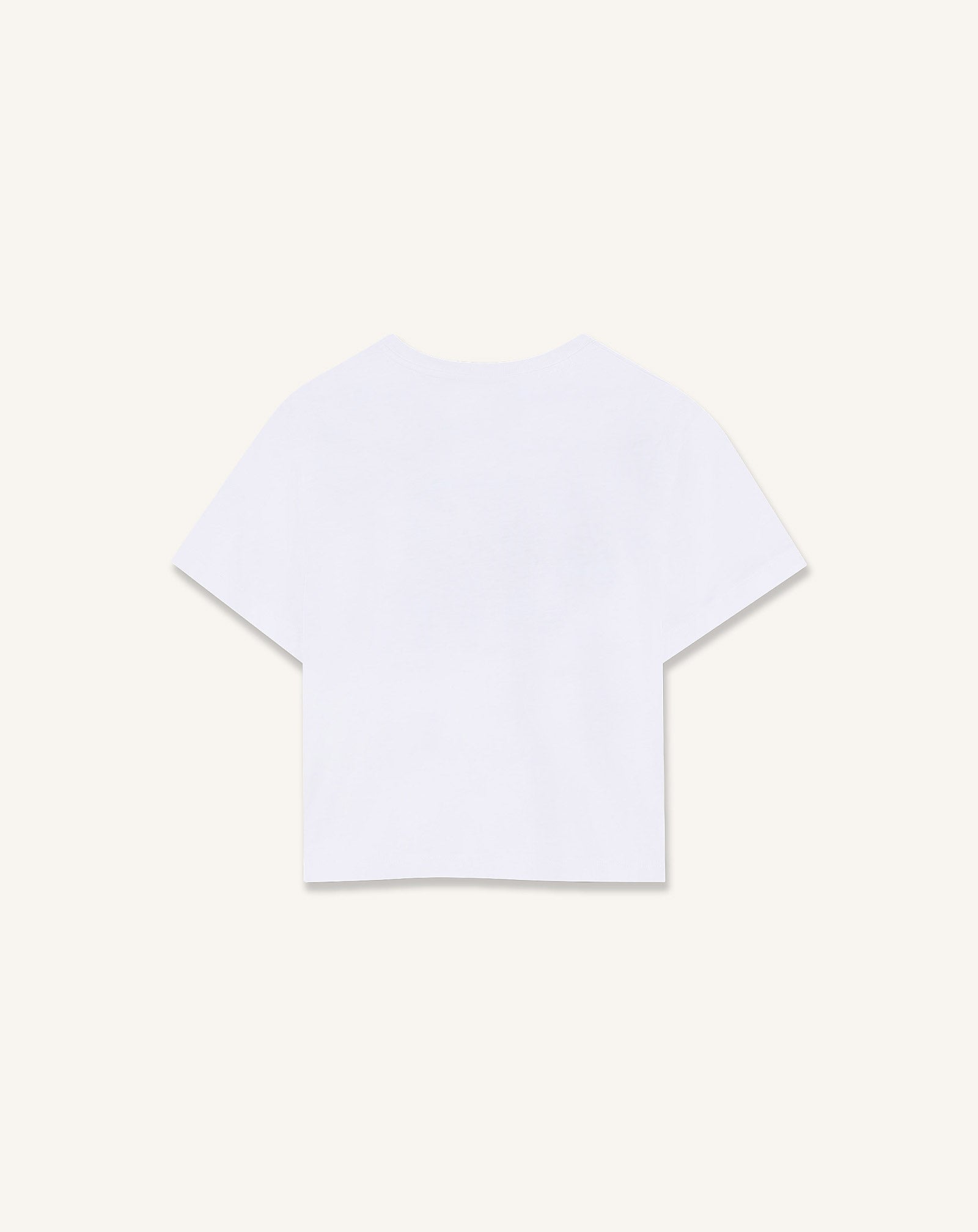 TEE-SHIRT MARGUERITE EN COTON BLANC