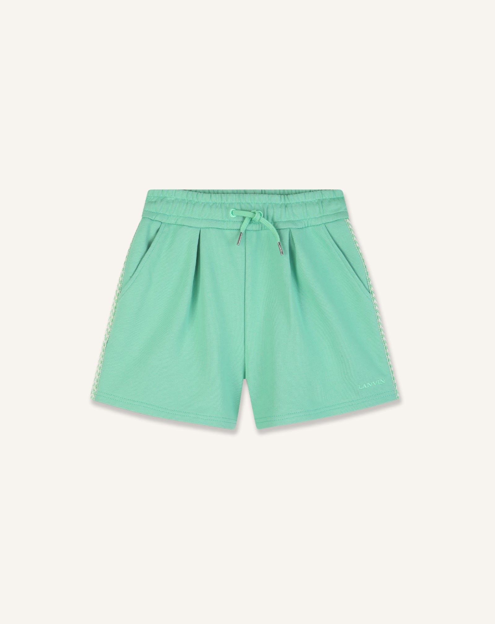 SHORT LANVIN CURB EN COTON VERT