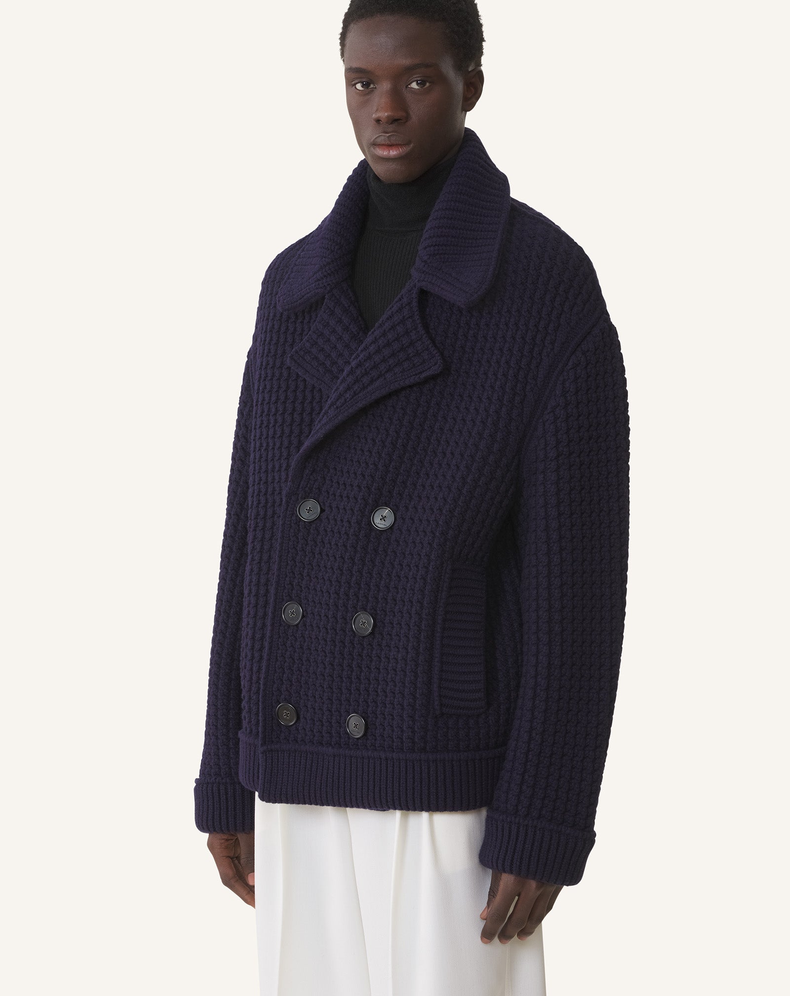 OVERSIZED WOOL PEA COAT