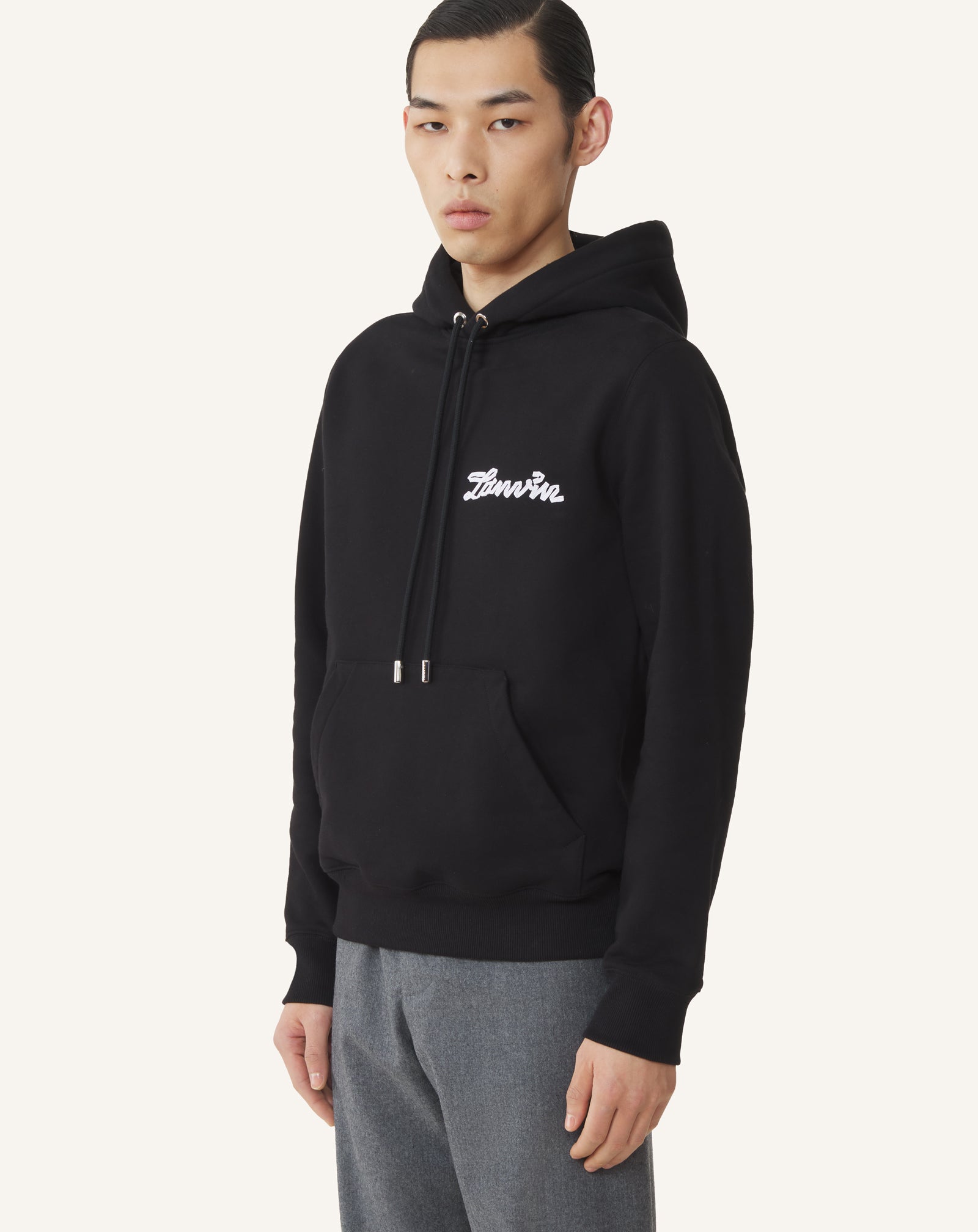 HOODIE RUBAN LANVIN EN COTON NOIR