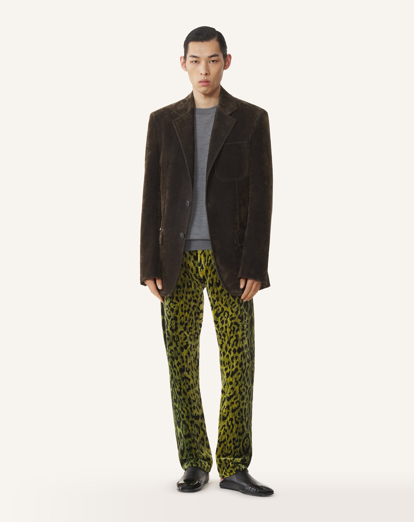 Green Jacket In Velvet Denim | Lanvin